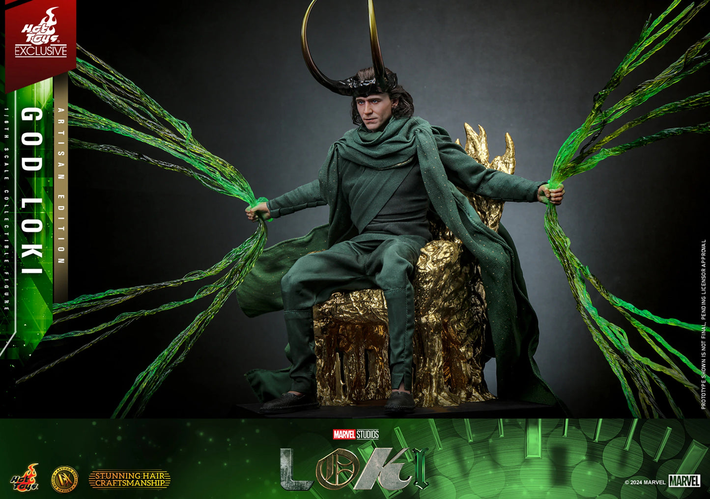 HOT TOYS MARVEL'S 1/6TH SCALE GOD LOKI COLLECTIBLE FIGURE (ARTISAN EDITION) - DX41AE - Anotoys Collectibles