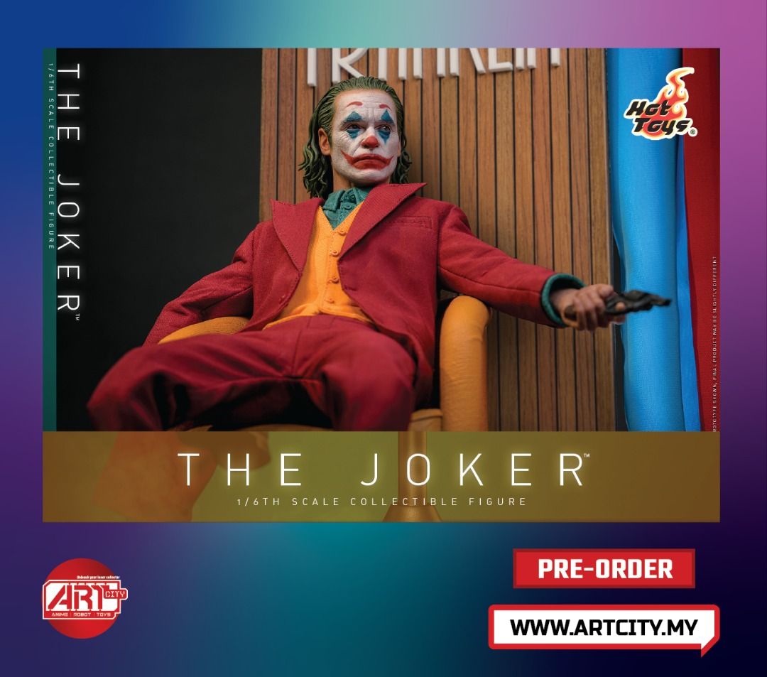 HOT TOYS JOKER - 1/6TH SCALE THE JOKER COLLECTIBLE FIGURE (ARTISAN EDITION) - DX42AE - Anotoys Collectibles