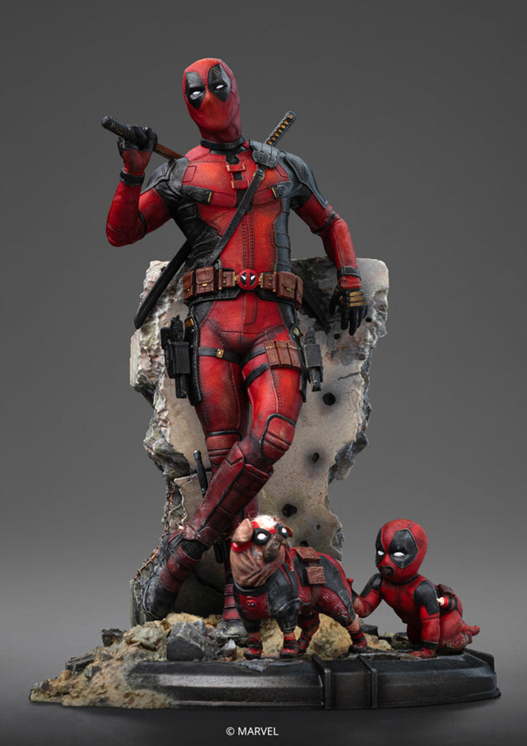 IRON STUDIOS DEADPOOL D&W 1/10 ART SCALE STATUE(PRE-ORDER) - Anotoys Collectibles