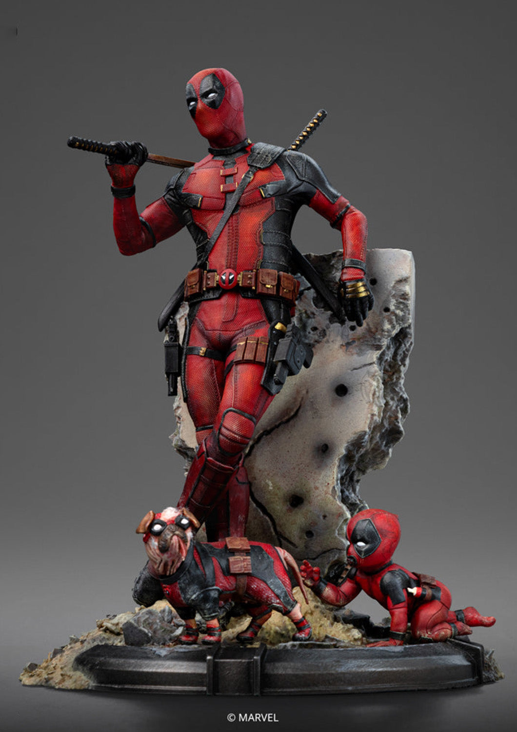 IRON STUDIOS DEADPOOL D&W 1/10 ART SCALE STATUE(PRE-ORDER) - Anotoys Collectibles