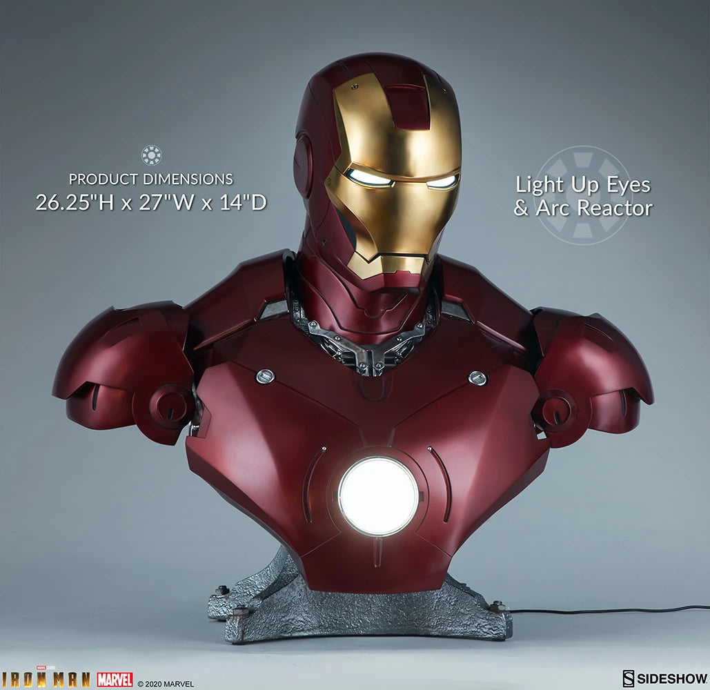 SIDESHOW COLLECTIBLES IRON MAN MARK III - MARK 3 BUST 400329 - Anotoys Collectibles