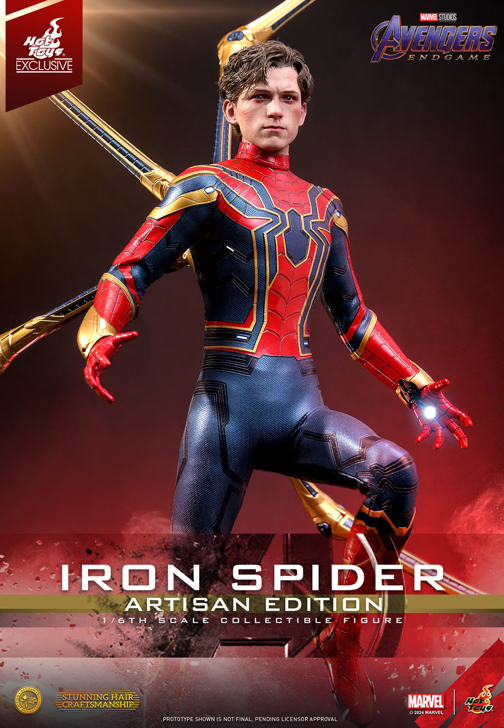 HOT TOYS MARVEL’S AVENGERS: ENDGAME - 1/6TH SCALE IRON SPIDER COLLECTIBLE FIGURE (ARTISAN EDITION)- MMS761AE - Anotoys Collectibles