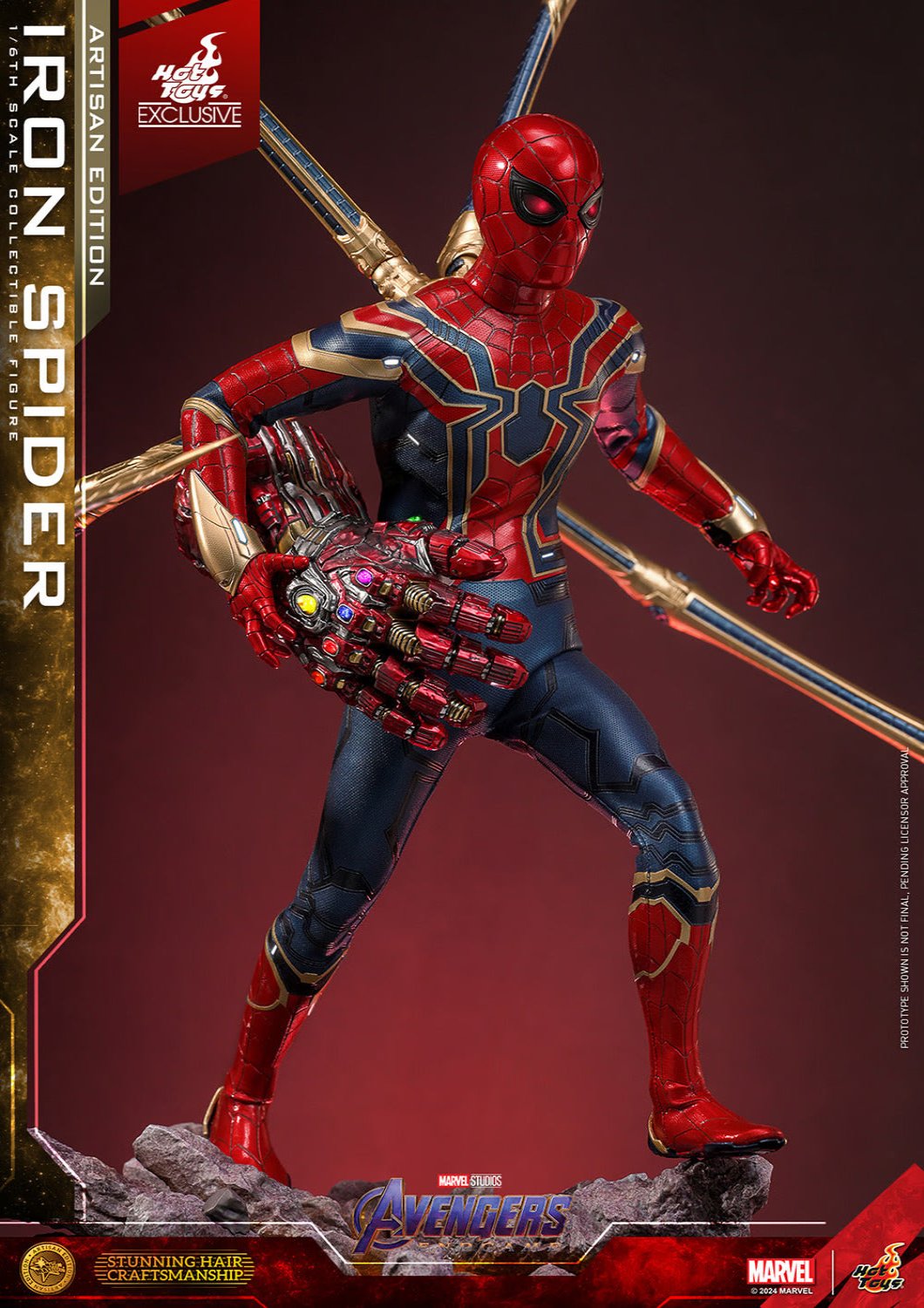 HOT TOYS MARVEL’S AVENGERS: ENDGAME - 1/6TH SCALE IRON SPIDER COLLECTIBLE FIGURE (ARTISAN EDITION)- MMS761AE - Anotoys Collectibles