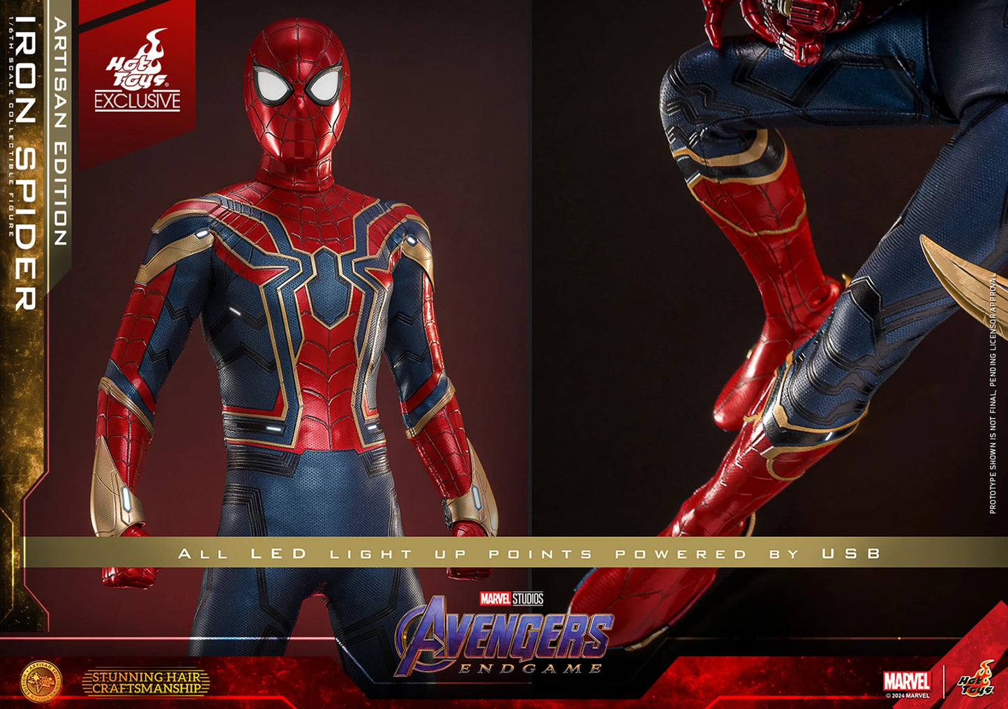 HOT TOYS MARVEL’S AVENGERS: ENDGAME - 1/6TH SCALE IRON SPIDER COLLECTIBLE FIGURE (ARTISAN EDITION)- MMS761AE - Anotoys Collectibles