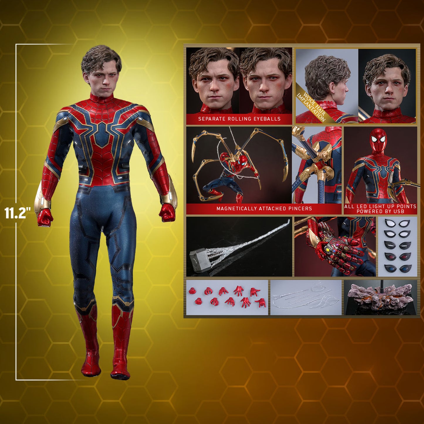 HOT TOYS MARVEL’S AVENGERS: ENDGAME - 1/6TH SCALE IRON SPIDER COLLECTIBLE FIGURE (ARTISAN EDITION)- MMS761AE - Anotoys Collectibles