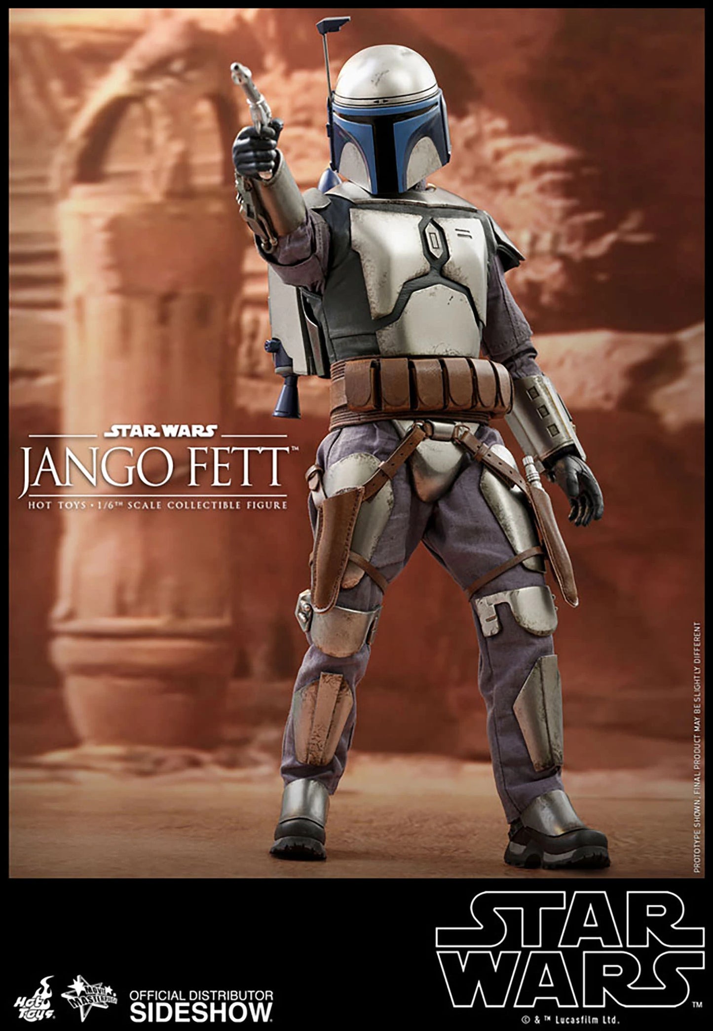 SIDESHOW STAR WARS EPISODE II ATTACK OF THE CLONES JANGO FETT 1/6 SCALE - 2149 - Anotoys Collectibles