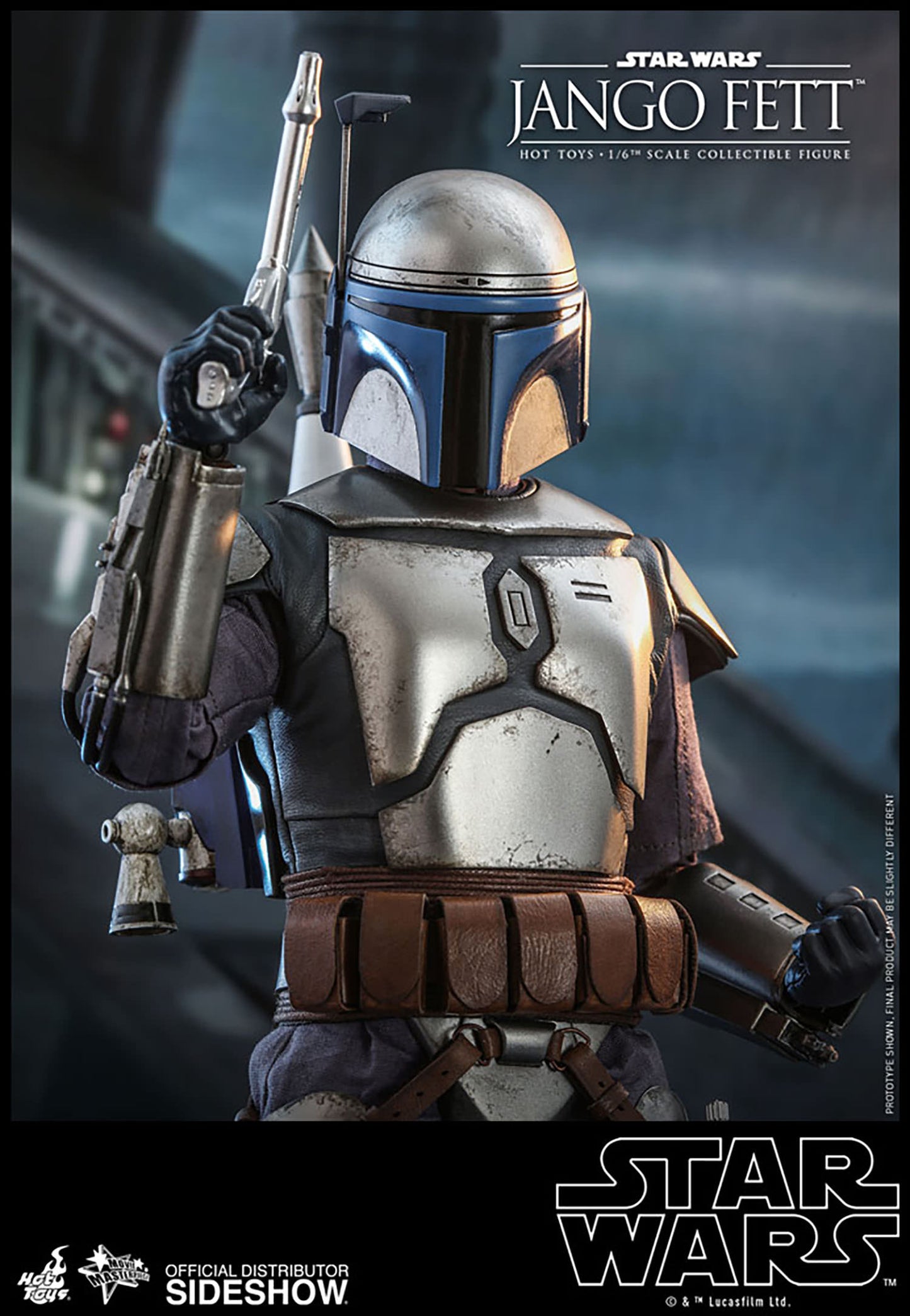 SIDESHOW STAR WARS EPISODE II ATTACK OF THE CLONES JANGO FETT 1/6 SCALE - 2149 - Anotoys Collectibles