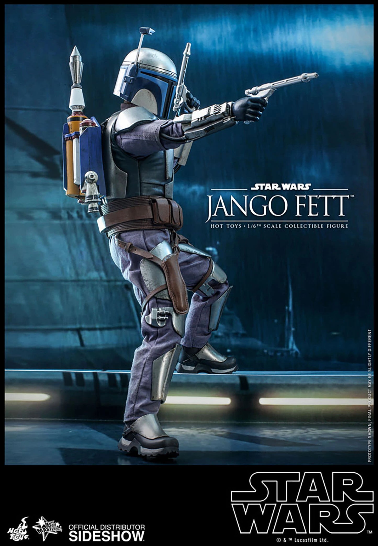 SIDESHOW STAR WARS EPISODE II ATTACK OF THE CLONES JANGO FETT 1/6 SCALE - 2149 - Anotoys Collectibles