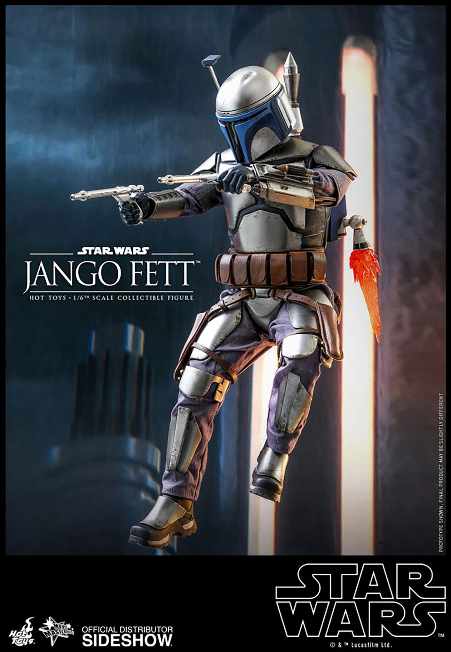 SIDESHOW STAR WARS EPISODE II ATTACK OF THE CLONES JANGO FETT 1/6 SCALE - 2149 - Anotoys Collectibles