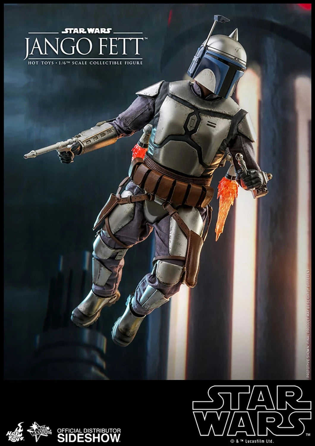SIDESHOW STAR WARS EPISODE II ATTACK OF THE CLONES JANGO FETT 1/6 SCALE - 2149 - Anotoys Collectibles