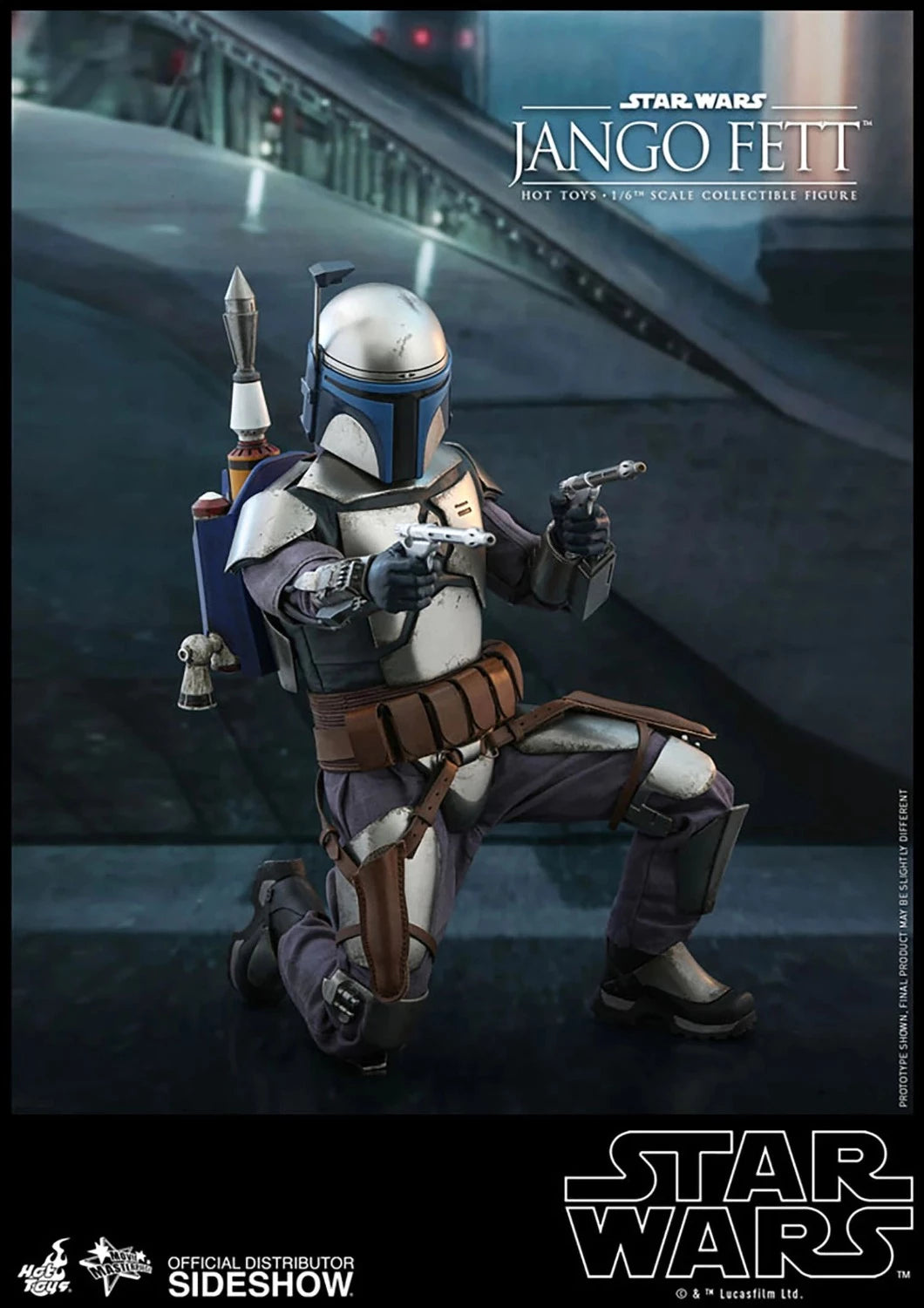 SIDESHOW STAR WARS EPISODE II ATTACK OF THE CLONES JANGO FETT 1/6 SCALE - 2149 - Anotoys Collectibles