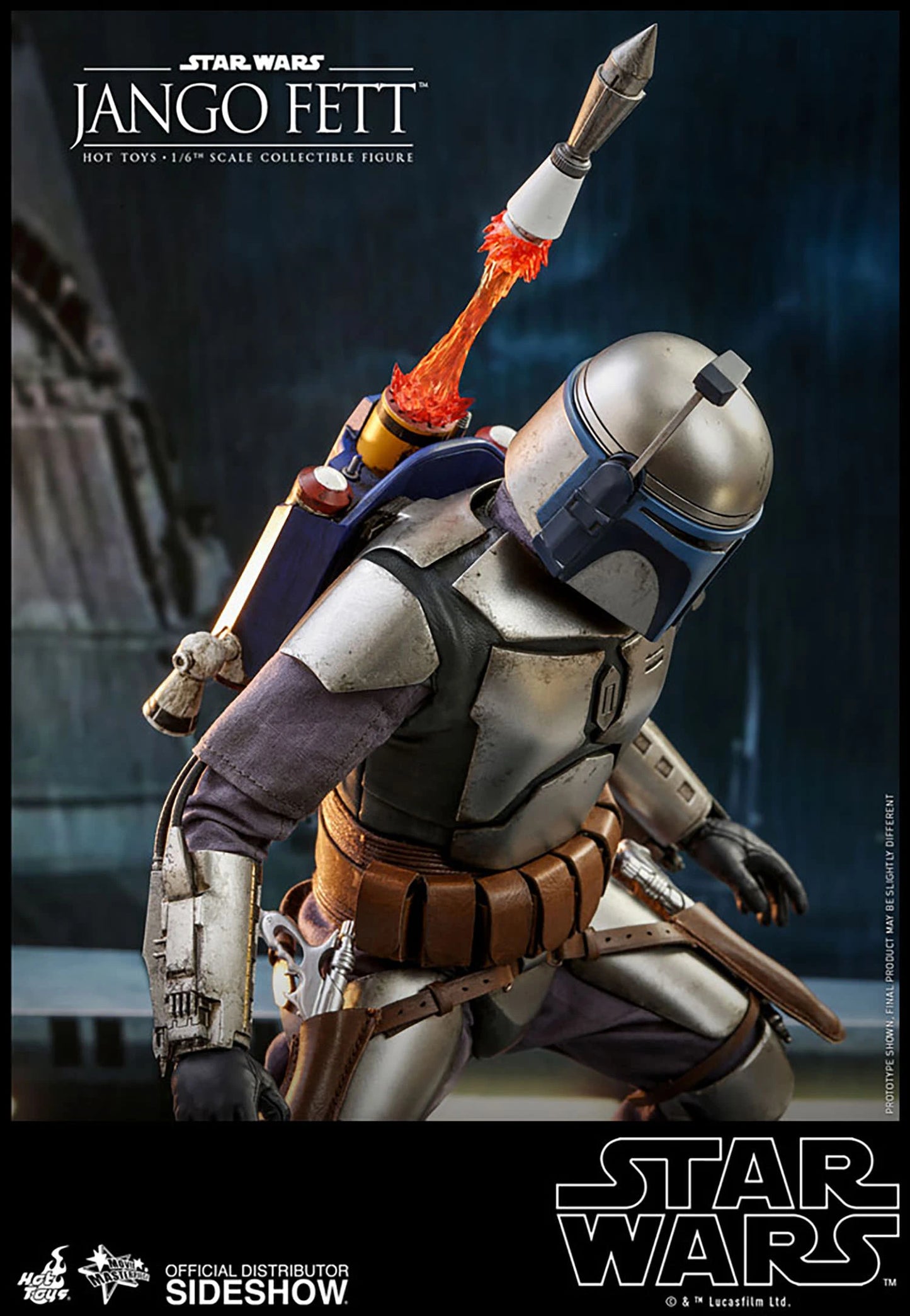 SIDESHOW STAR WARS EPISODE II ATTACK OF THE CLONES JANGO FETT 1/6 SCALE - 2149 - Anotoys Collectibles