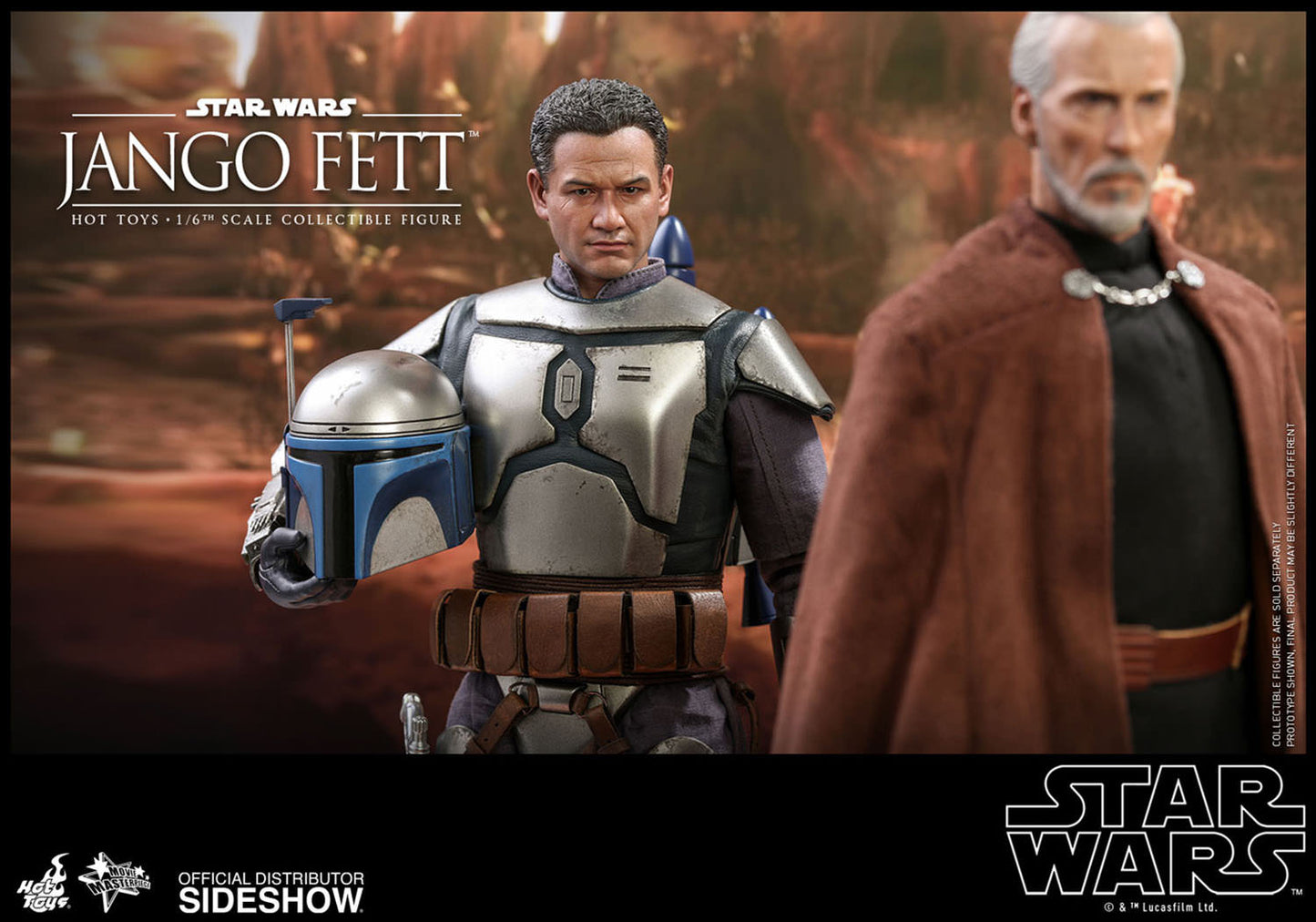 SIDESHOW STAR WARS EPISODE II ATTACK OF THE CLONES JANGO FETT 1/6 SCALE - 2149 - Anotoys Collectibles