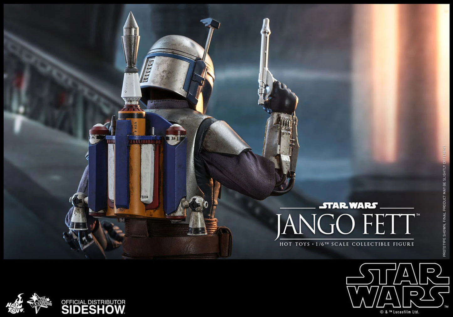 SIDESHOW STAR WARS EPISODE II ATTACK OF THE CLONES JANGO FETT 1/6 SCALE - 2149 - Anotoys Collectibles