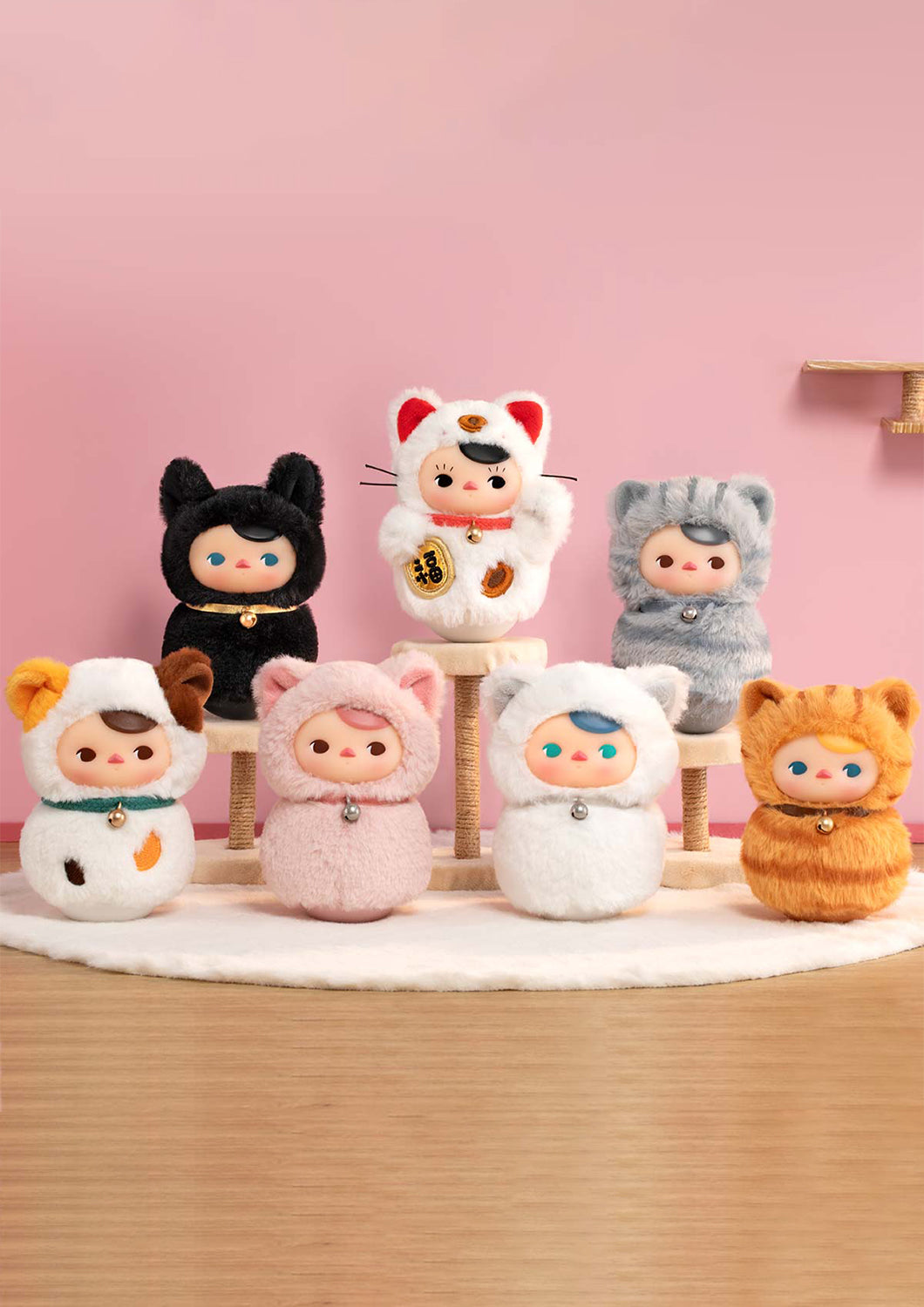 POP MART ROLY POLY KITTY VINYL PLUSH BLIND BOX (PUCKY) - Anotoys Collectibles