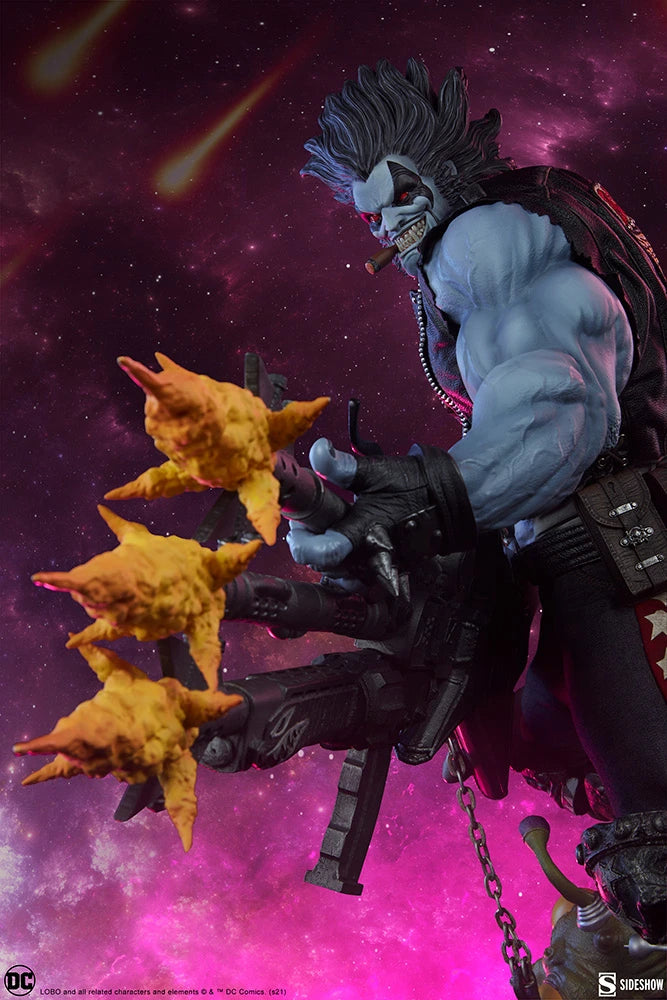 SIDESHOW DC COMICS LOBO MAQUETTE 1/4 300682 - Anotoys Collectibles