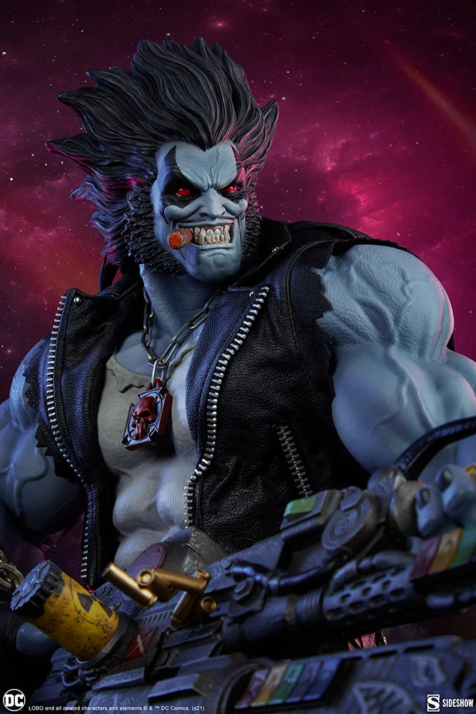 SIDESHOW DC COMICS LOBO MAQUETTE 1/4 300682 - Anotoys Collectibles