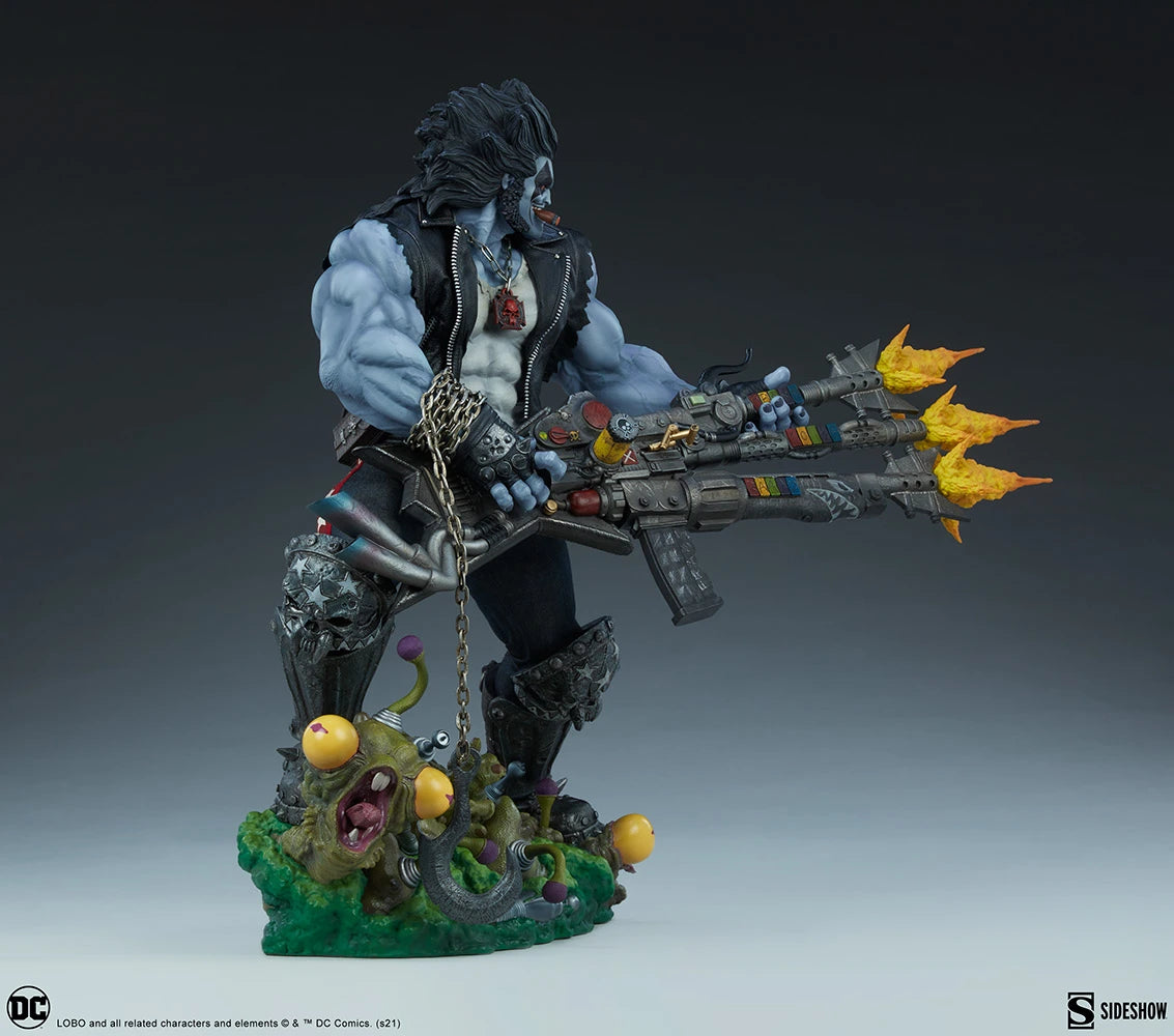 SIDESHOW DC COMICS LOBO MAQUETTE 1/4 300682 - Anotoys Collectibles