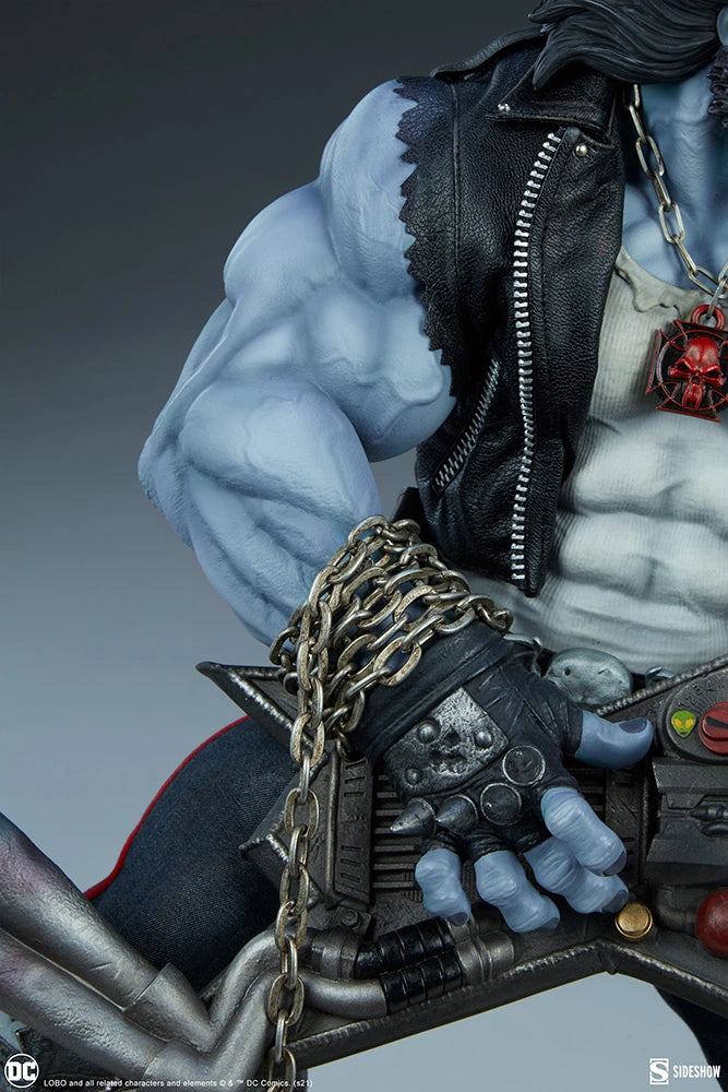 SIDESHOW DC COMICS LOBO MAQUETTE 1/4 300682 - Anotoys Collectibles
