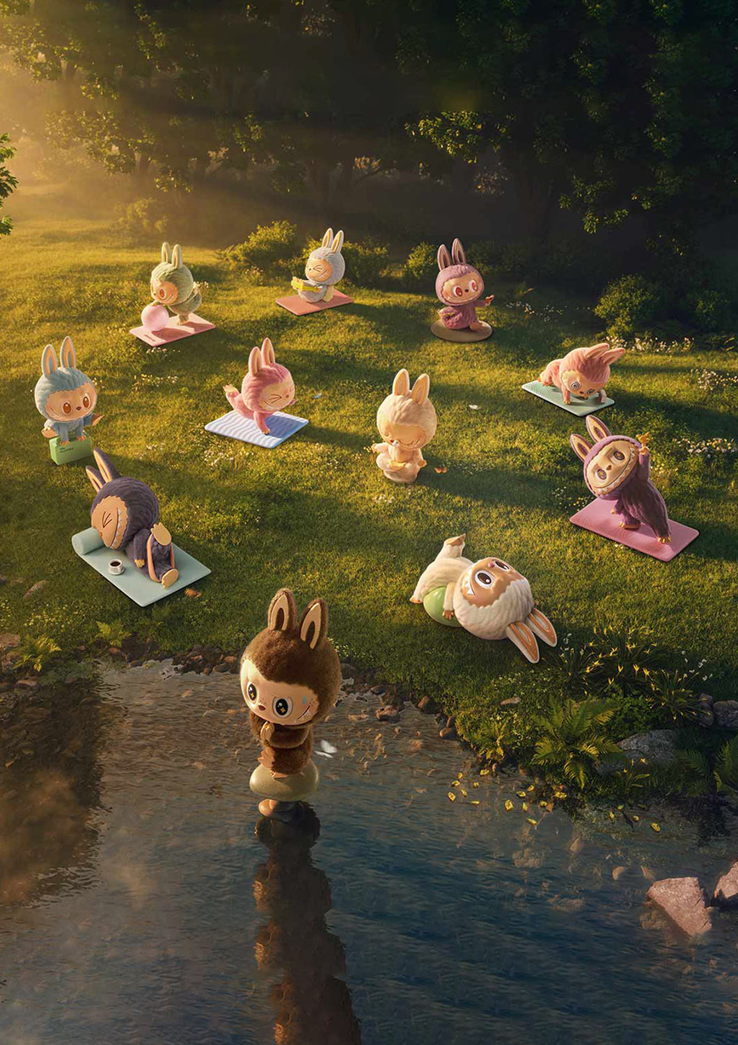 THE MONSTERS LAZY YOGA SERIES FIGURES(WHOLE SET) - Anotoys Collectibles