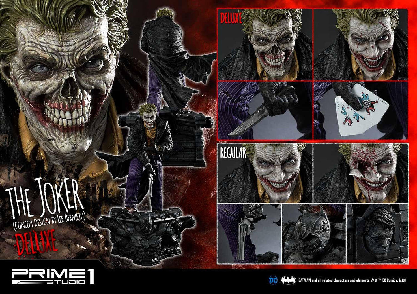 PRIME 1 STUDIO DC THE JOKER LEE BERMEJO DELUXE VERSION MMDC-35DX - Anotoys Collectibles