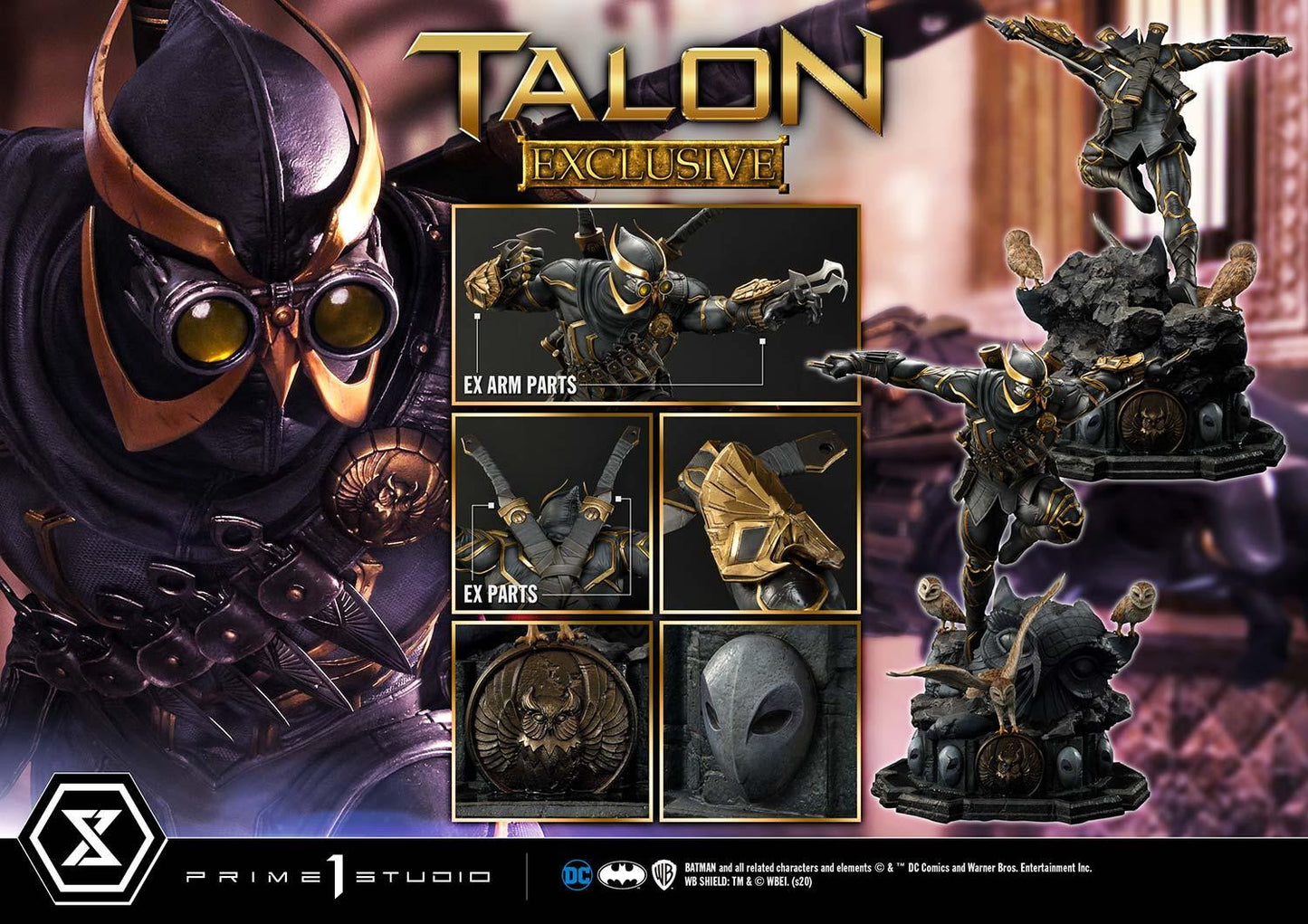 PRIME 1 STUDIO DC COMIC THE COURT OF OWLS TALON 1/3 (EX BONUS VERSION) - MMDC-46EXS - Anotoys Collectibles