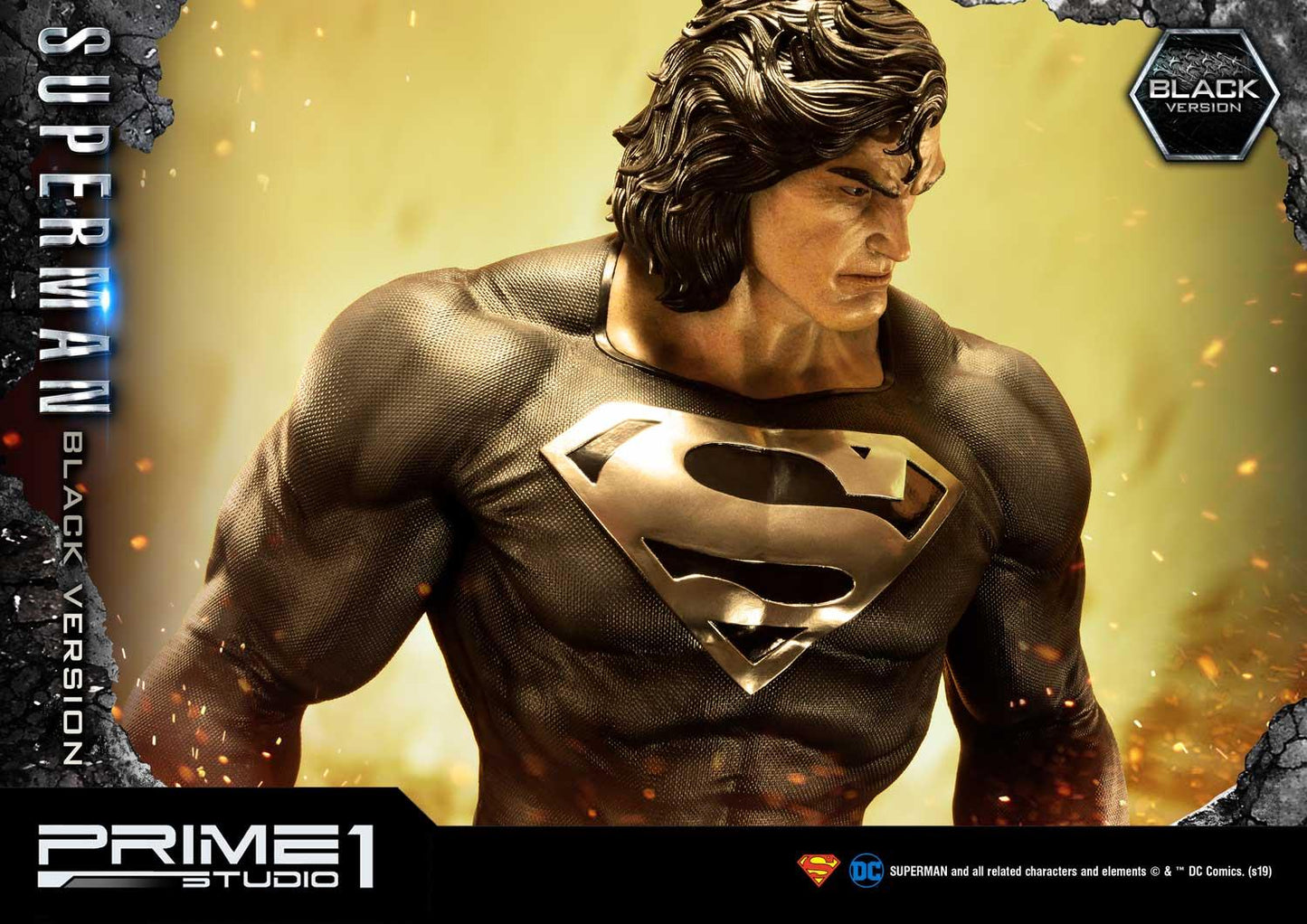 PRIME 1 STUDIO DC SUPERMAN BLACK VERSION - MMDCBH-02BL - Anotoys Collectibles