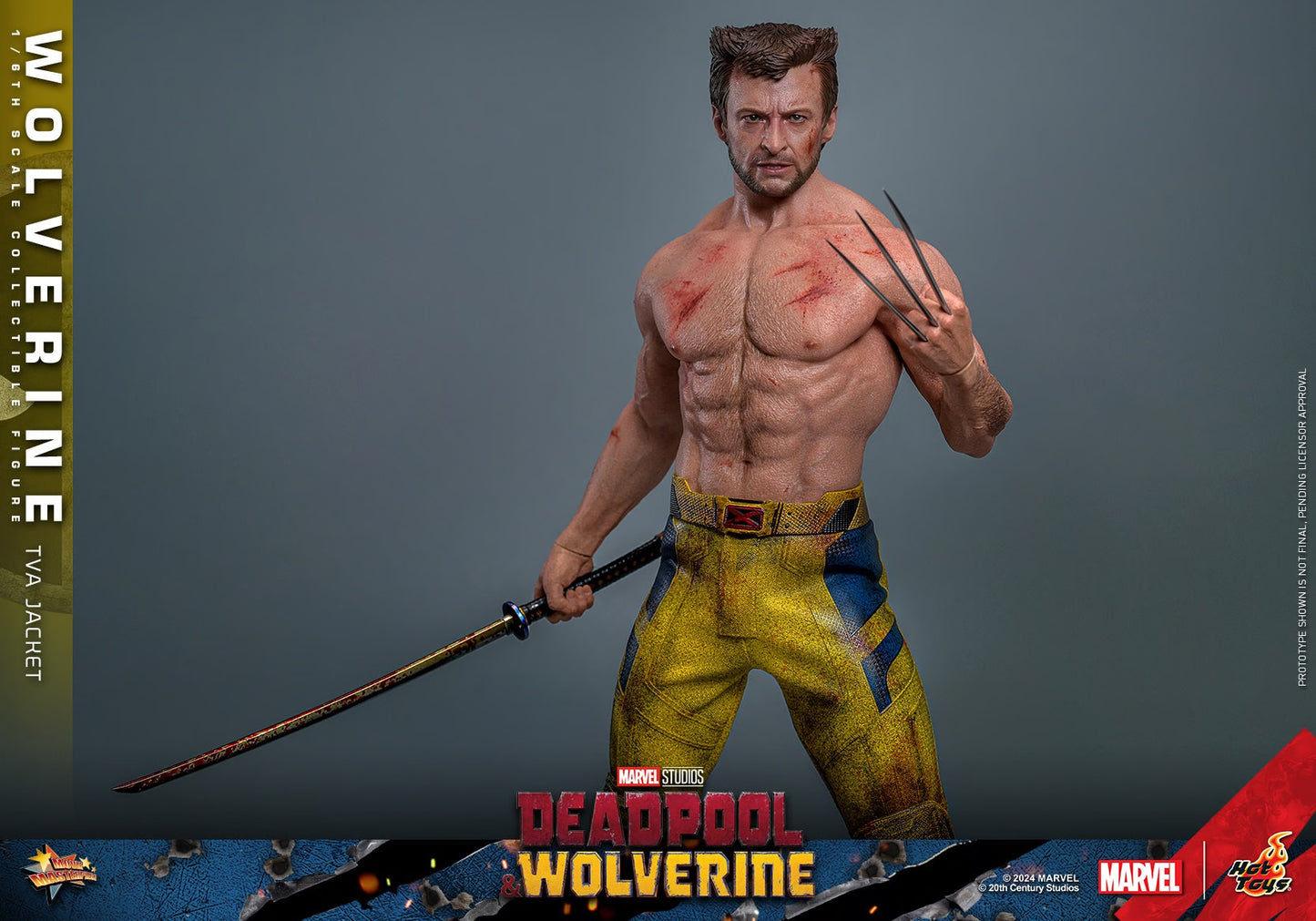 HOT TOYS MARVEL’S DEADPOOL & WOLVERINE - 1/6TH SCALE WOLVERINE (TVA JACKET VERSION) COLLECTIBLE FIGURE - MMS756 (PRE-ORDER) - Anotoys Collectibles