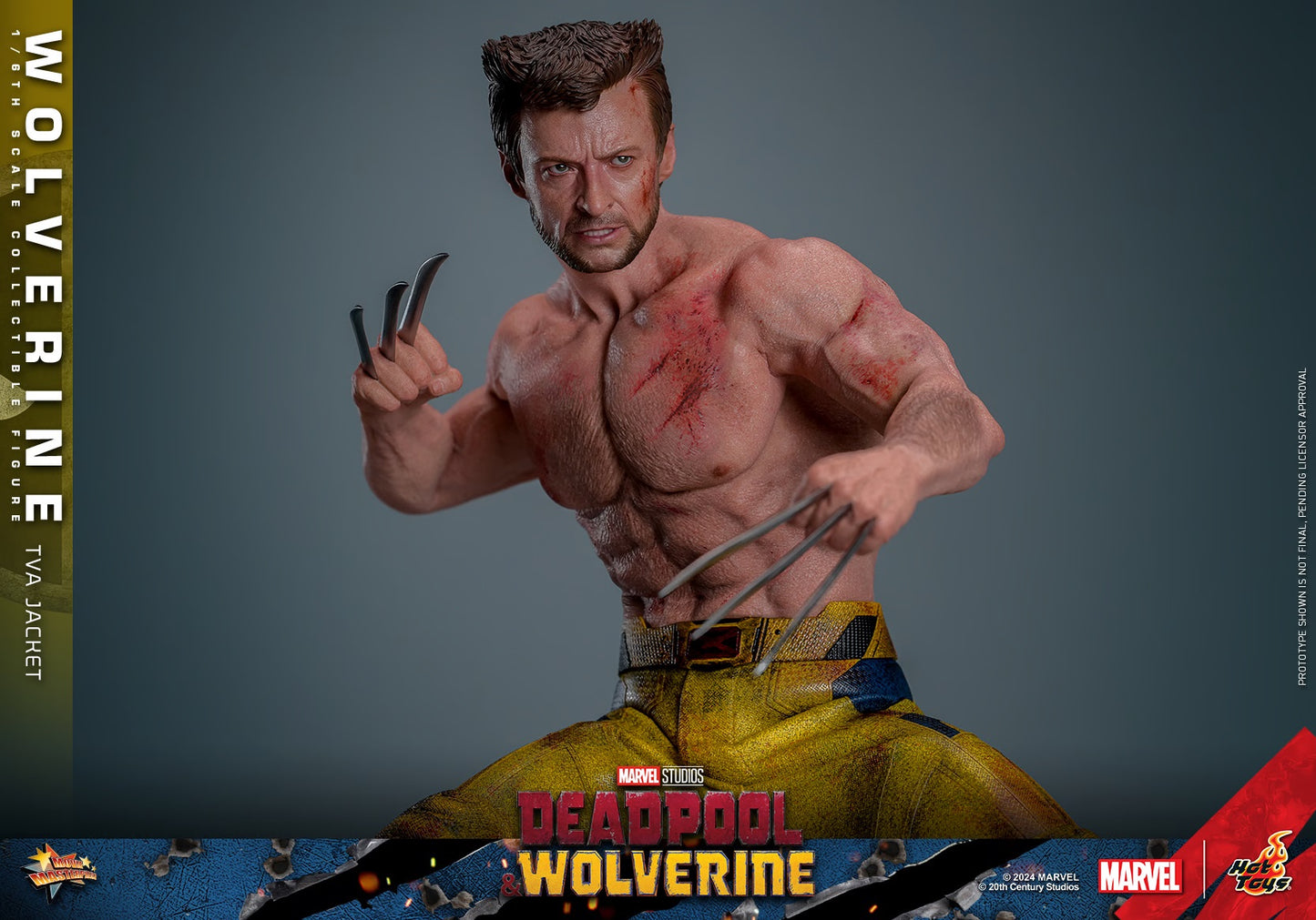 HOT TOYS MARVEL’S DEADPOOL & WOLVERINE - 1/6TH SCALE WOLVERINE (TVA JACKET VERSION) COLLECTIBLE FIGURE - MMS756 (PRE-ORDER) - Anotoys Collectibles