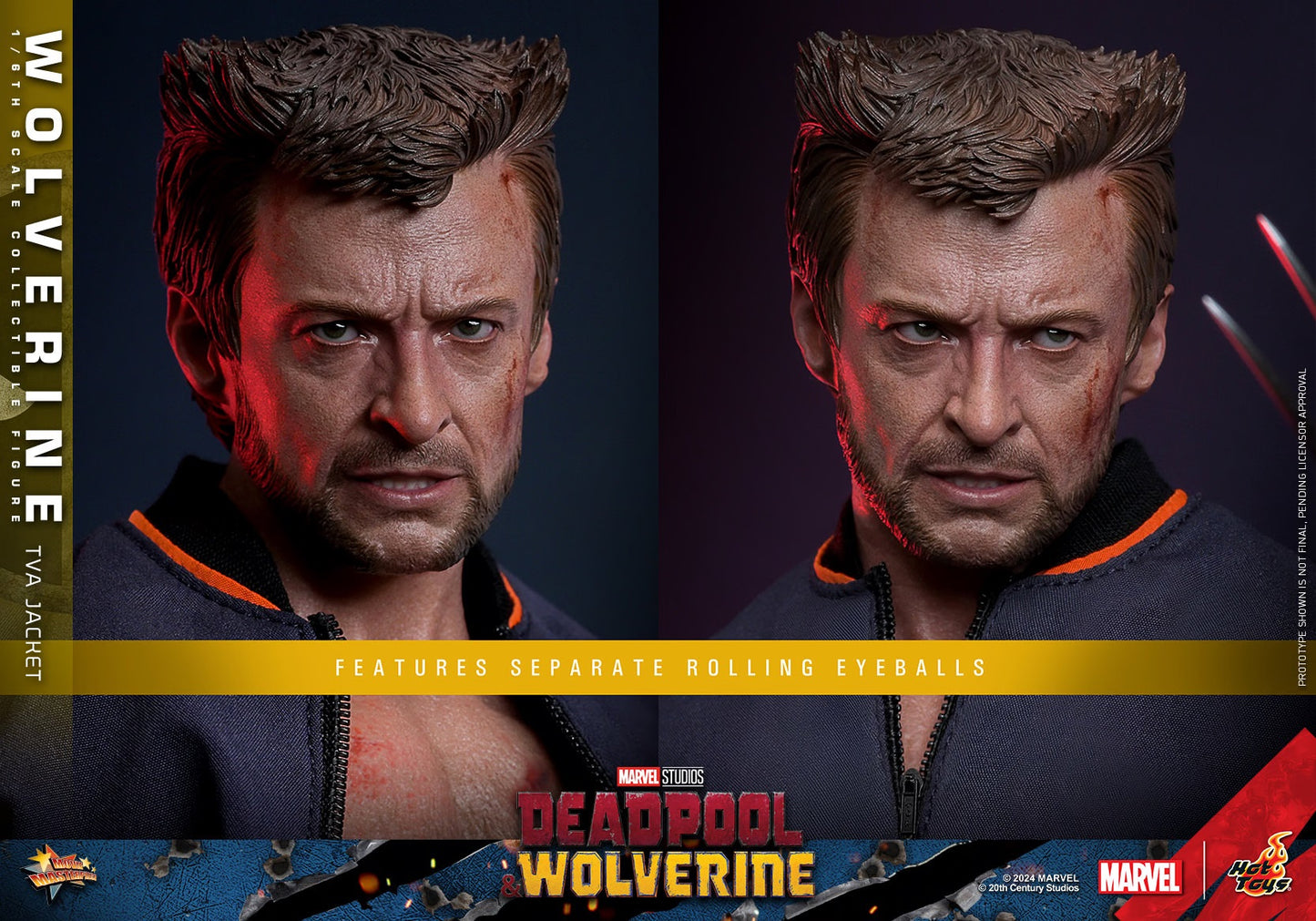 HOT TOYS MARVEL’S DEADPOOL & WOLVERINE - 1/6TH SCALE WOLVERINE (TVA JACKET VERSION) COLLECTIBLE FIGURE - MMS756 (PRE-ORDER) - Anotoys Collectibles