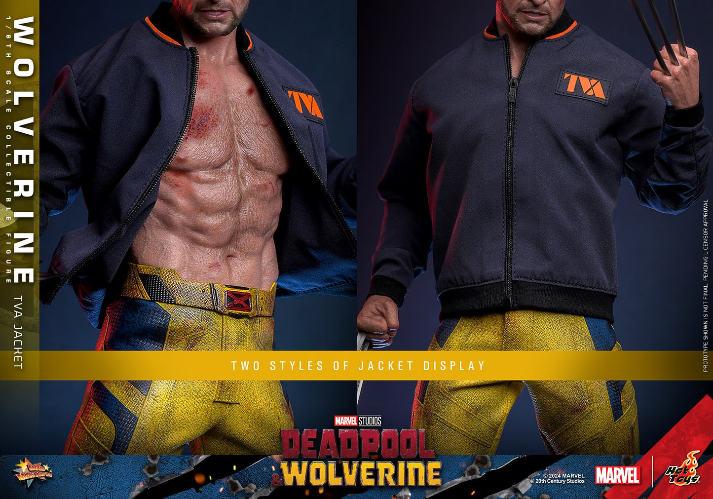 HOT TOYS MARVEL’S DEADPOOL & WOLVERINE - 1/6TH SCALE WOLVERINE (TVA JACKET VERSION) COLLECTIBLE FIGURE - MMS756 (PRE-ORDER) - Anotoys Collectibles