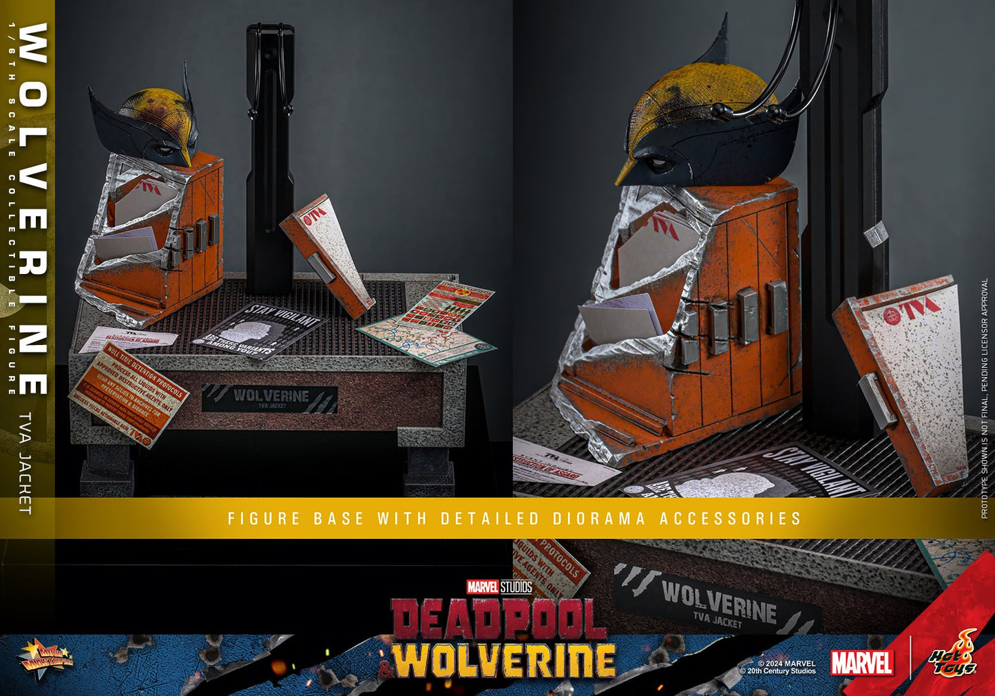 HOT TOYS MARVEL’S DEADPOOL & WOLVERINE - 1/6TH SCALE WOLVERINE (TVA JACKET VERSION) COLLECTIBLE FIGURE - MMS756 (PRE-ORDER) - Anotoys Collectibles