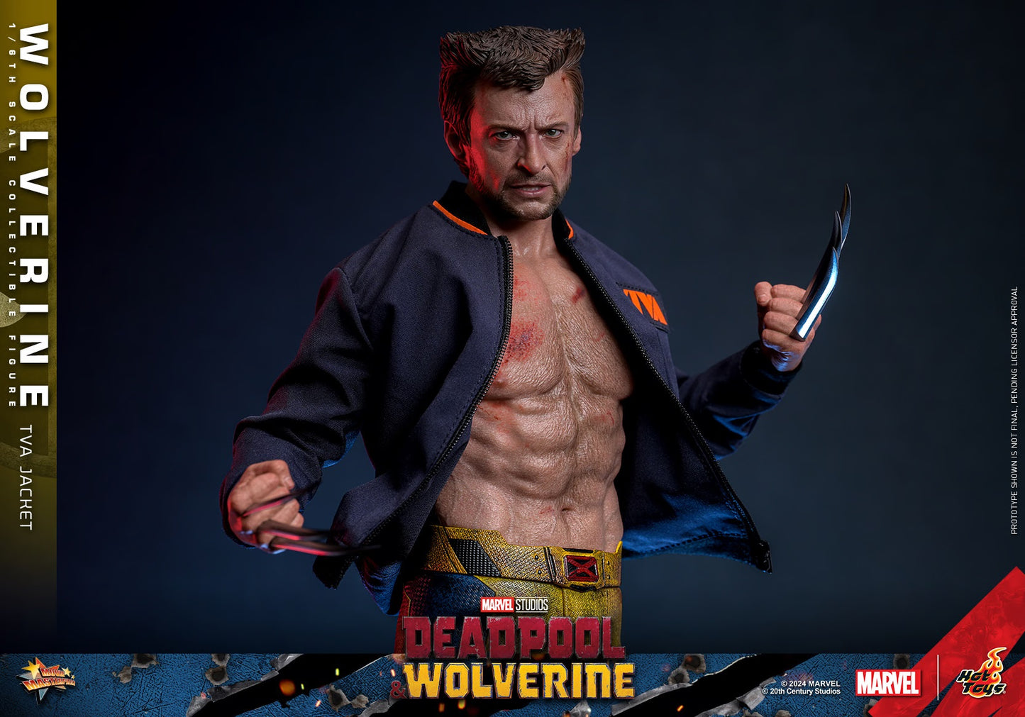 HOT TOYS MARVEL’S DEADPOOL & WOLVERINE - 1/6TH SCALE WOLVERINE (TVA JACKET VERSION) COLLECTIBLE FIGURE - MMS756 (PRE-ORDER) - Anotoys Collectibles