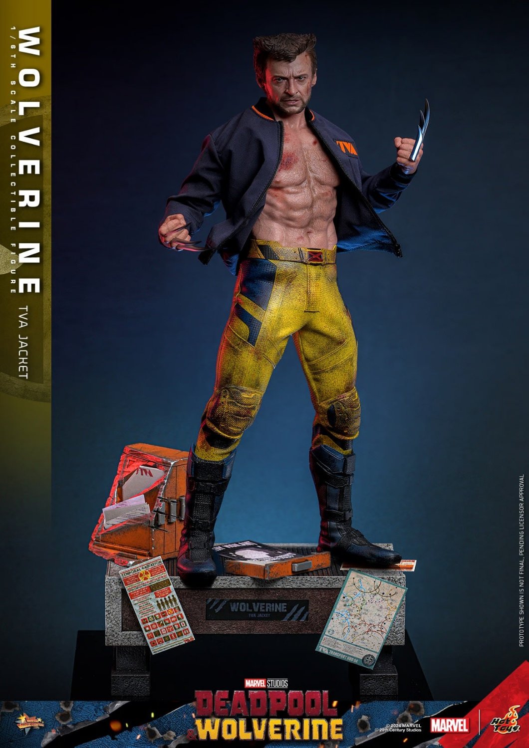 HOT TOYS MARVEL’S DEADPOOL & WOLVERINE - 1/6TH SCALE WOLVERINE (TVA JACKET VERSION) COLLECTIBLE FIGURE - MMS756 (PRE-ORDER) - Anotoys Collectibles
