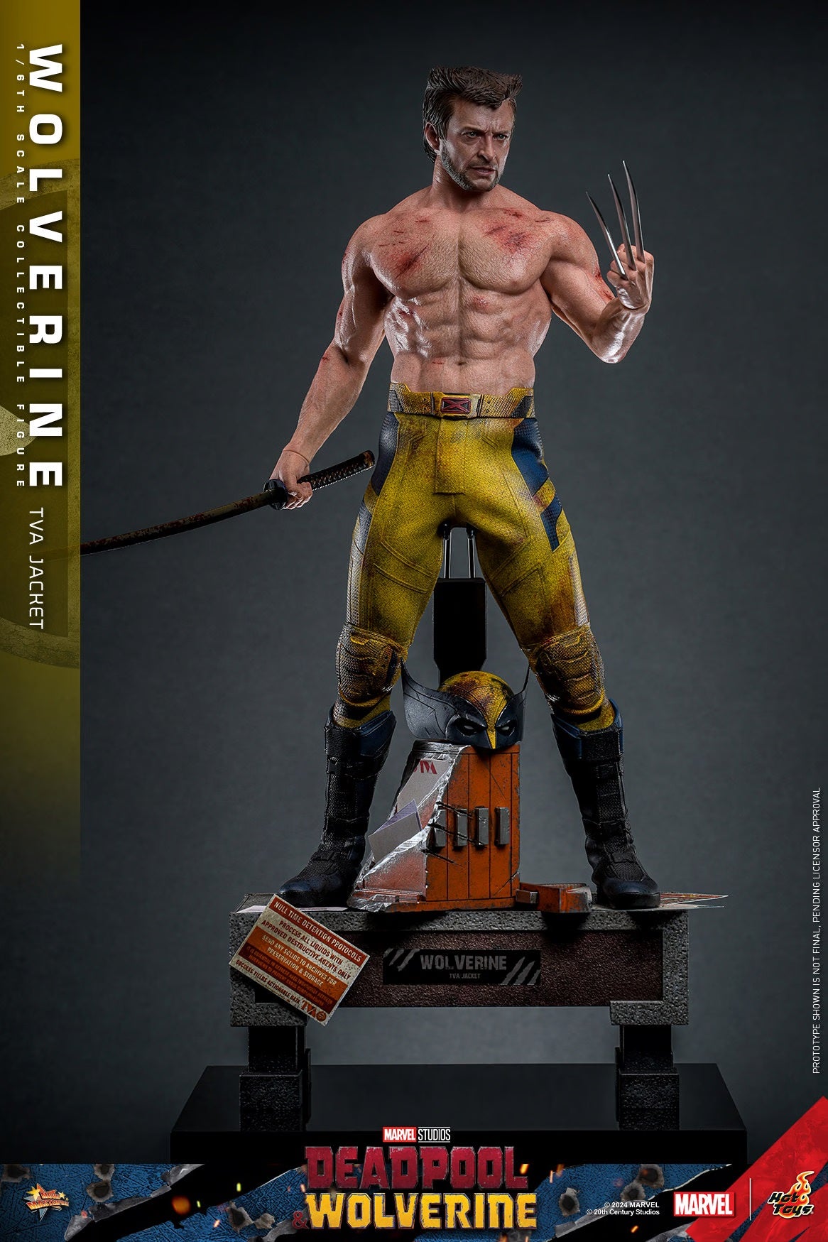 HOT TOYS MARVEL’S DEADPOOL & WOLVERINE - 1/6TH SCALE WOLVERINE (TVA JACKET VERSION) COLLECTIBLE FIGURE - MMS756 (PRE-ORDER) - Anotoys Collectibles