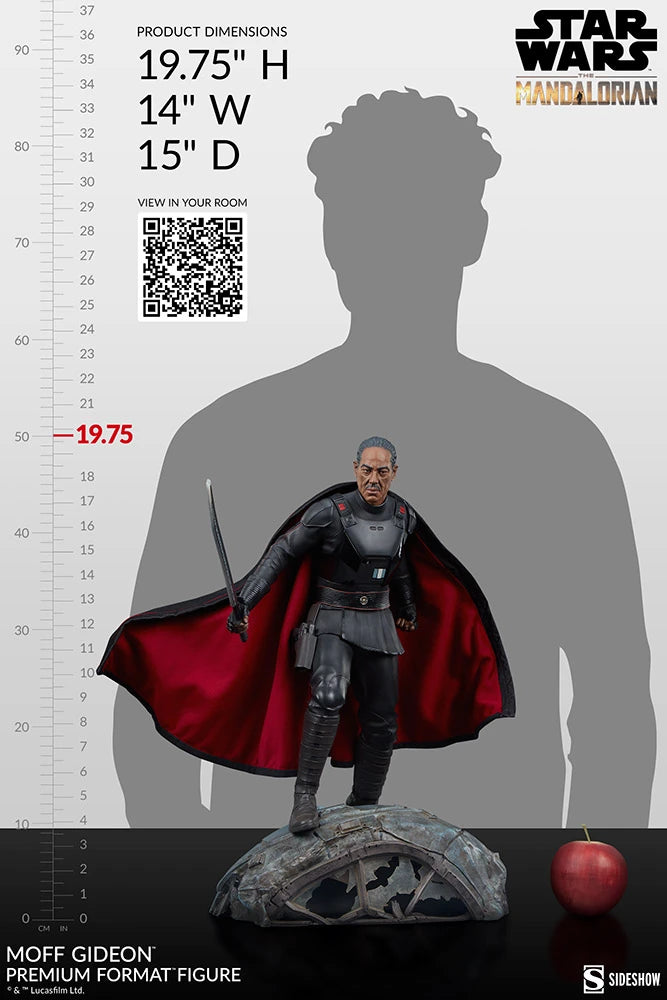 SIDESHOW MANDALORIAN MOFF GIDEON STATUE 300788 - Anotoys Collectibles