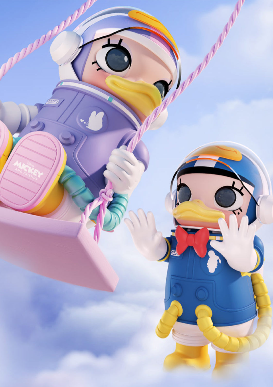 POP MART MEGA SPACE MOLLY 400% DAISY DUCK - Anotoys Collectibles