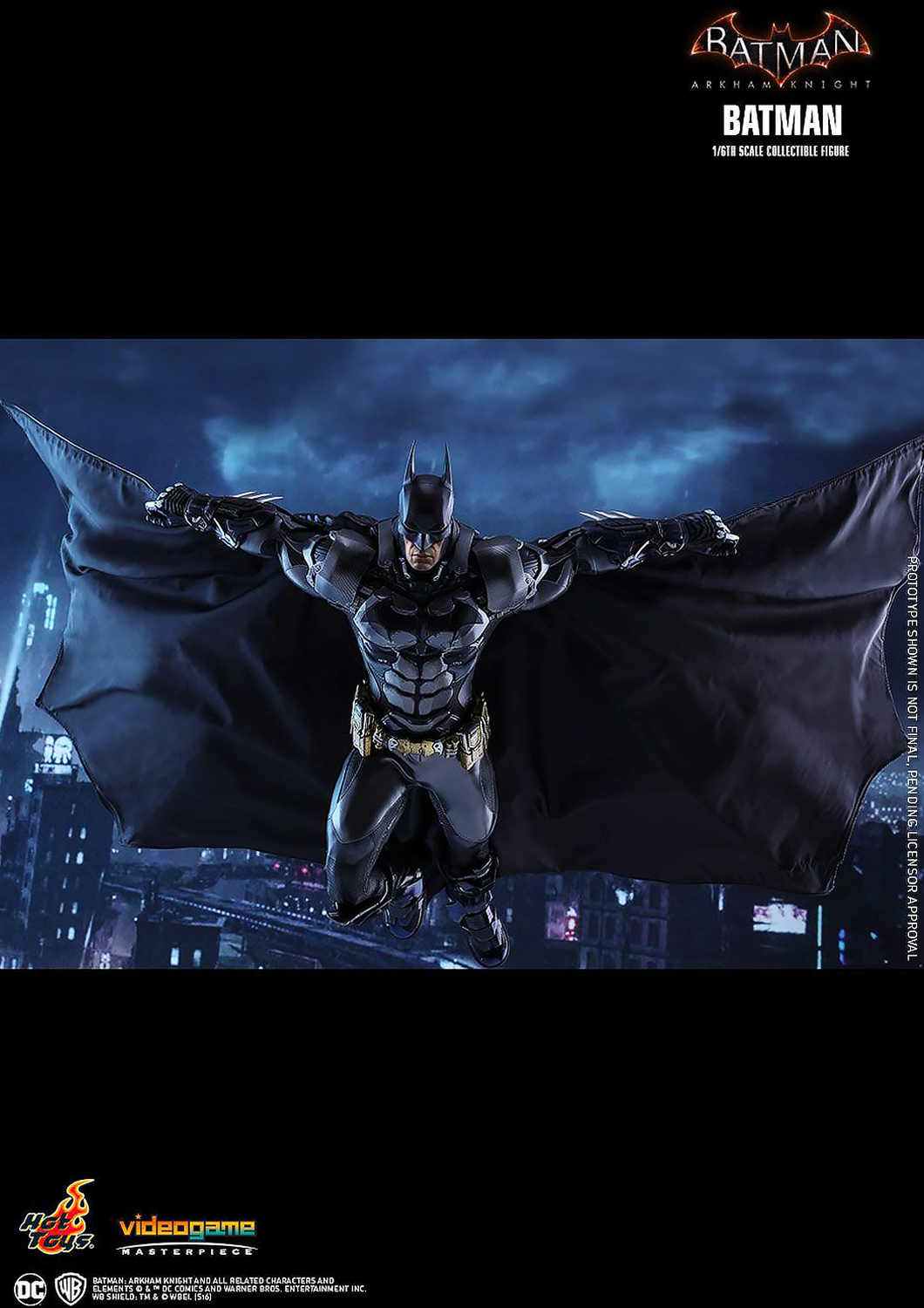 HOT TOYS BATMAN ARKHAM KNIGHT BATMAN 1/6 VGM26-D - Anotoys Collectibles