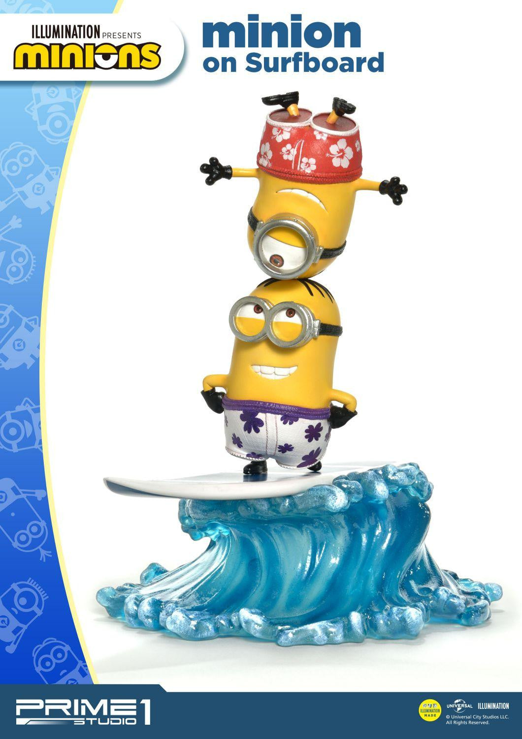 PRIME 1 STUDIO MINIONS ON SURFBOARD PCFMINI-06 - Anotoys Collectibles