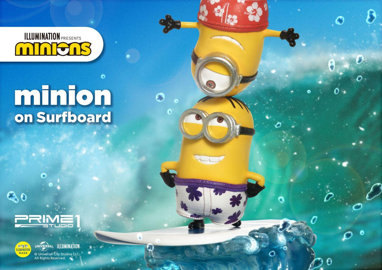 PRIME 1 STUDIO MINIONS ON SURFBOARD PCFMINI-06 - Anotoys Collectibles