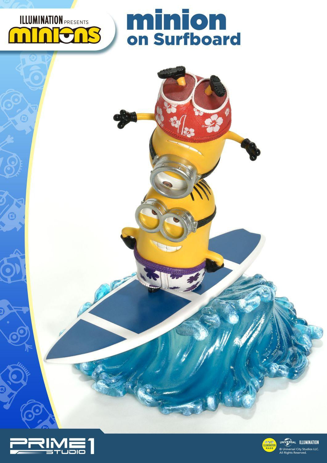 PRIME 1 STUDIO MINIONS ON SURFBOARD PCFMINI-06 - Anotoys Collectibles