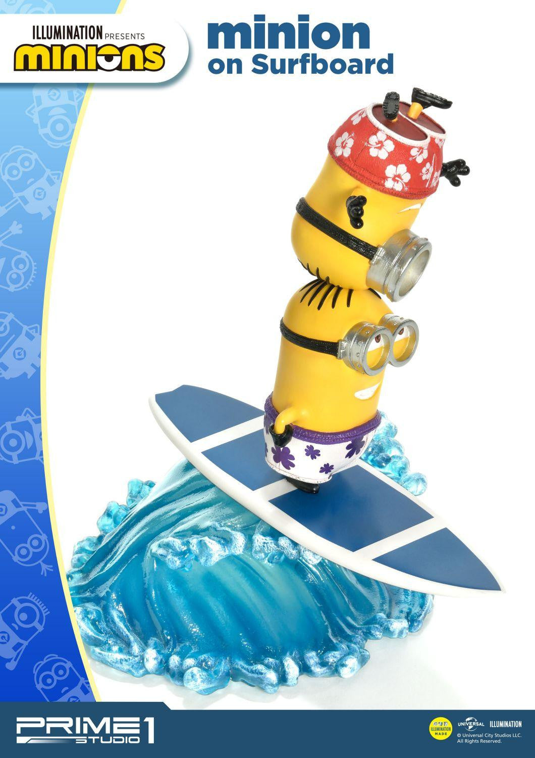 PRIME 1 STUDIO MINIONS ON SURFBOARD PCFMINI-06 - Anotoys Collectibles