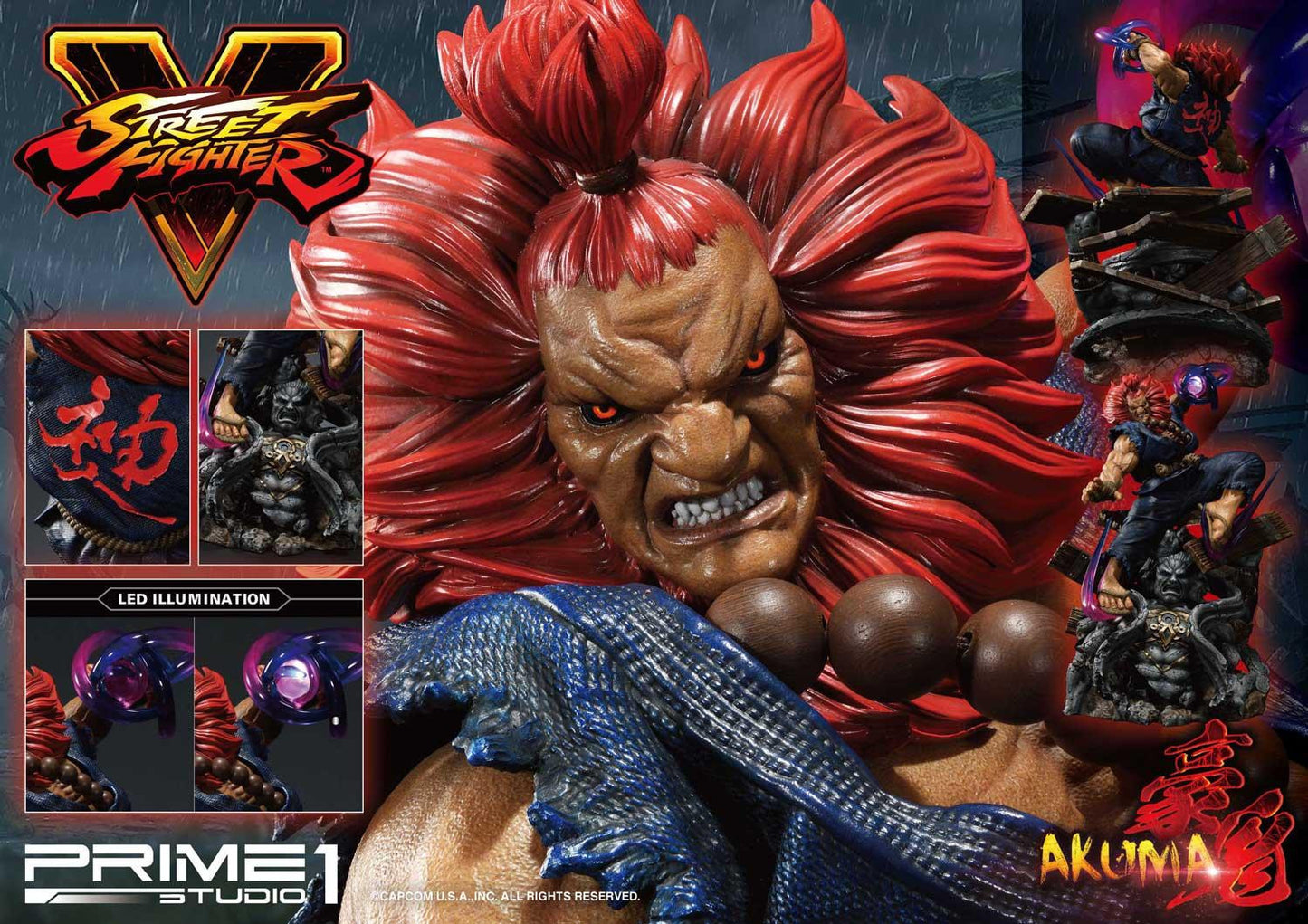 PRIME 1 STUDIO STREET FIGHTER FIVE: AKUMA 1/4 PMSFV-01 - Anotoys Collectibles