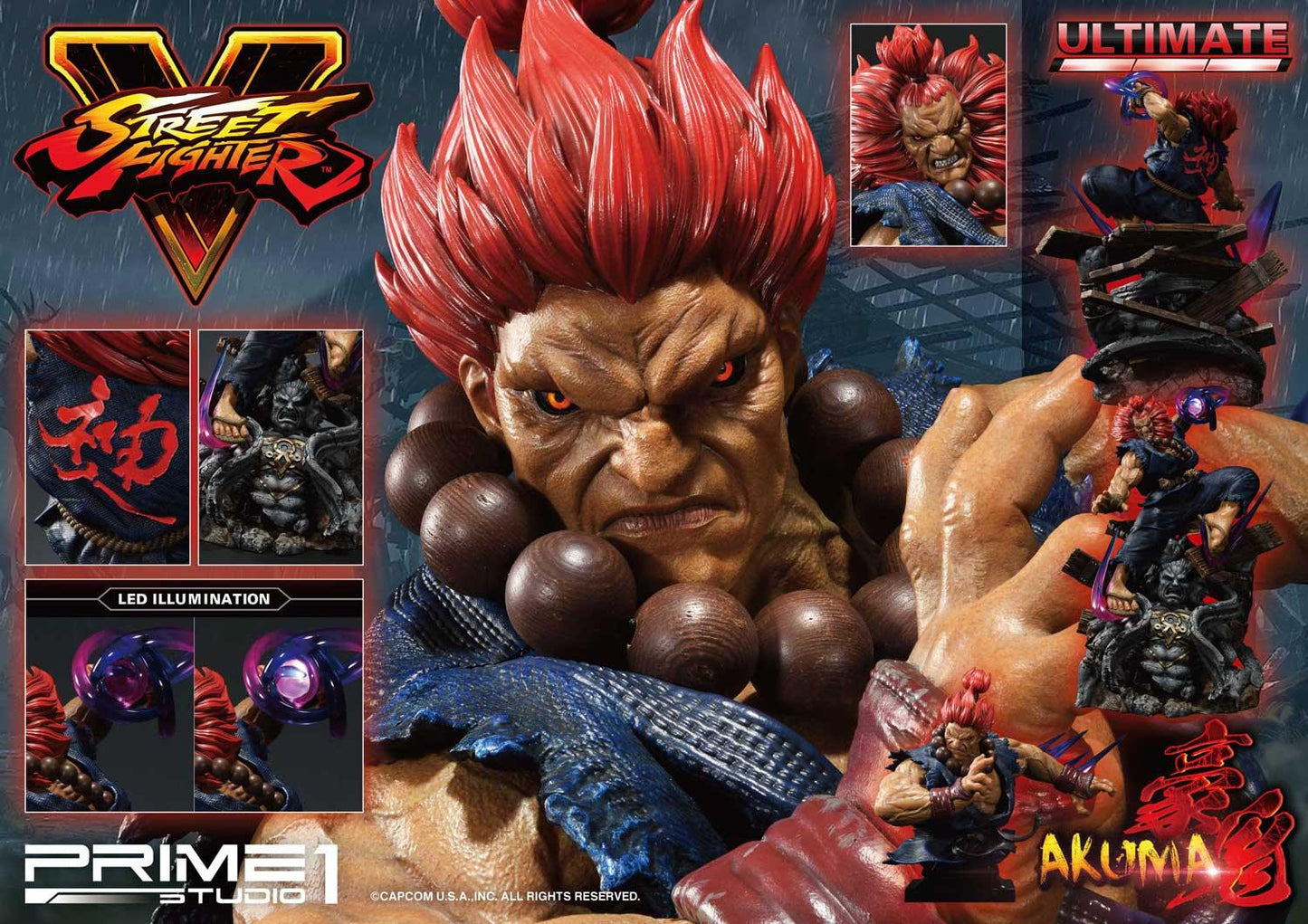 PRIME 1 STUDIO STREET FIGHTER V AKUMA ULTIMATE VERSION 1/4 PMSFV-01UT - Anotoys Collectibles