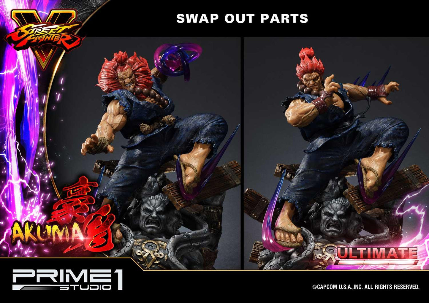 PRIME 1 STUDIO STREET FIGHTER V AKUMA ULTIMATE VERSION 1/4 PMSFV-01UT - Anotoys Collectibles
