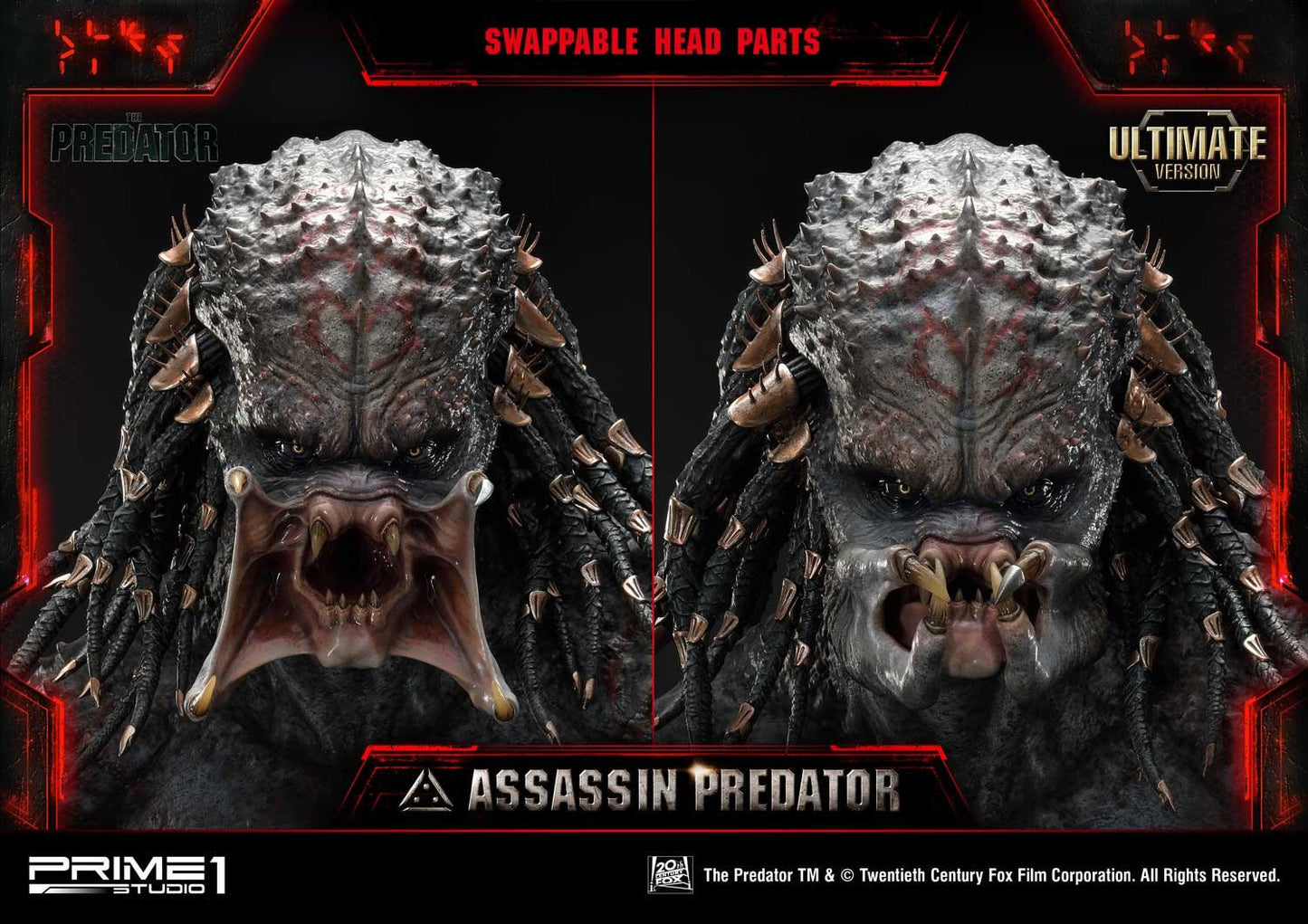 PRIME 1 STUDIO PREDATOR (2018 FILM) ASSASSIN PREDATOR (ULTIMATE VERSION) 1/4 PMTPR-02UT - Anotoys Collectibles