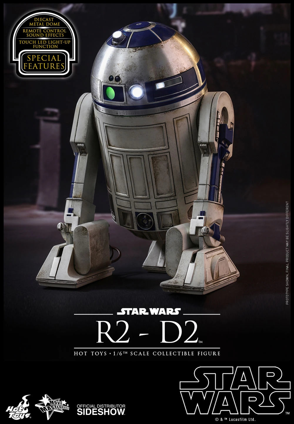 HOT TOYS STAR WARS: THE FORCE AWAKENS - R2-D2 1/6 MMS408 - Anotoys Collectibles
