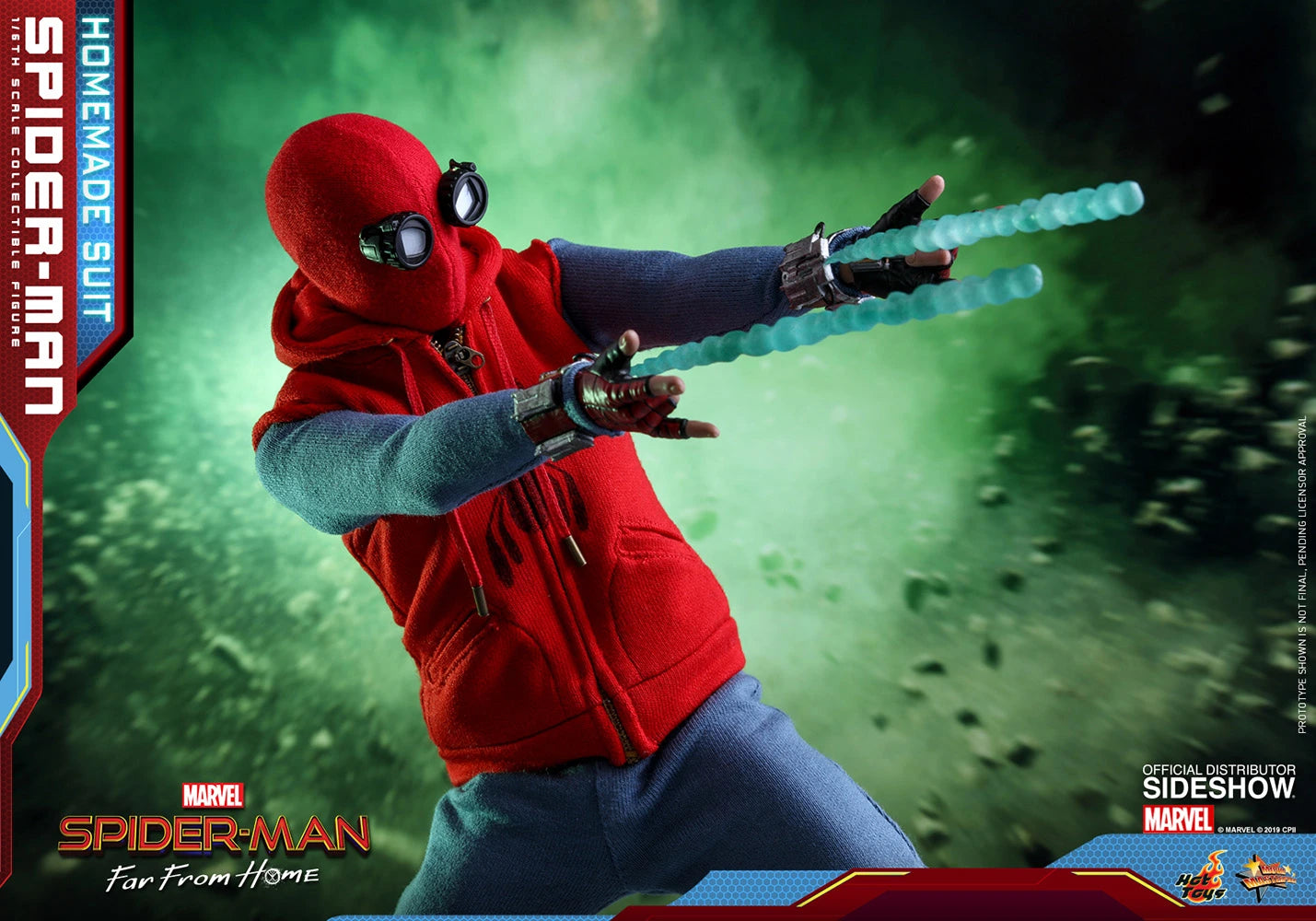 HOT TOYS MARVEL SPIDER-MAN FAR FROM HOME (HOMEMADE SUIT VERSION) COLLECTIBLE FIGURE 1/6TH SCALE - MMS552 - Anotoys Collectibles