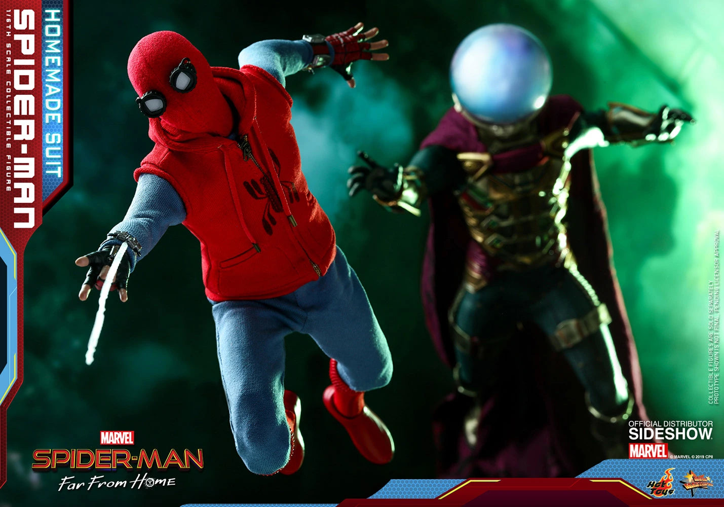 HOT TOYS MARVEL SPIDER-MAN FAR FROM HOME (HOMEMADE SUIT VERSION) COLLECTIBLE FIGURE 1/6TH SCALE - MMS552 - Anotoys Collectibles