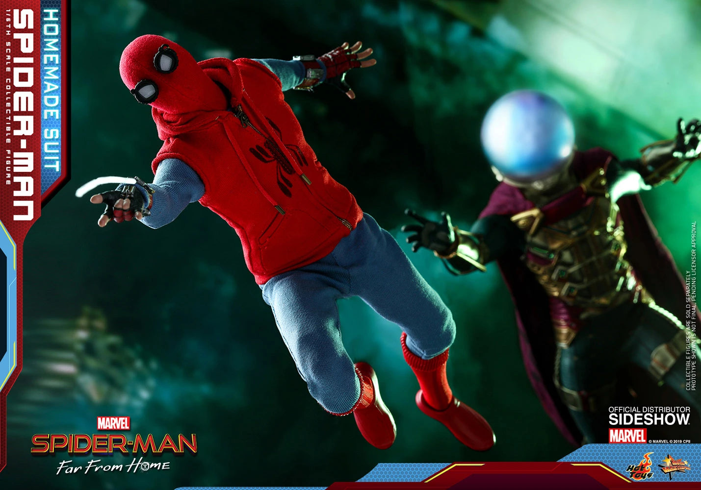 HOT TOYS MARVEL SPIDER-MAN FAR FROM HOME (HOMEMADE SUIT VERSION) COLLECTIBLE FIGURE 1/6TH SCALE - MMS552 - Anotoys Collectibles